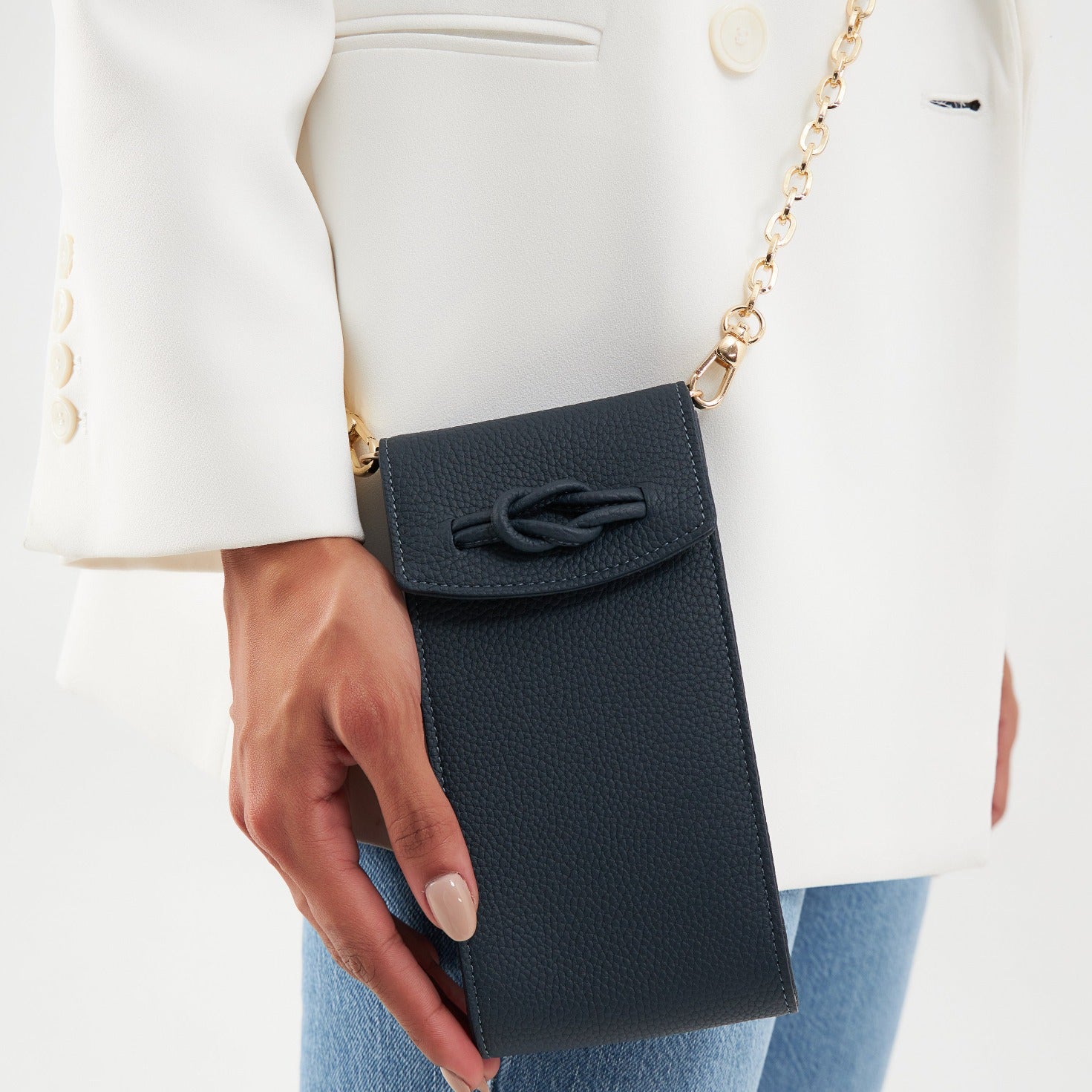 Cornwall, Black Phone Crossbody Bag Black