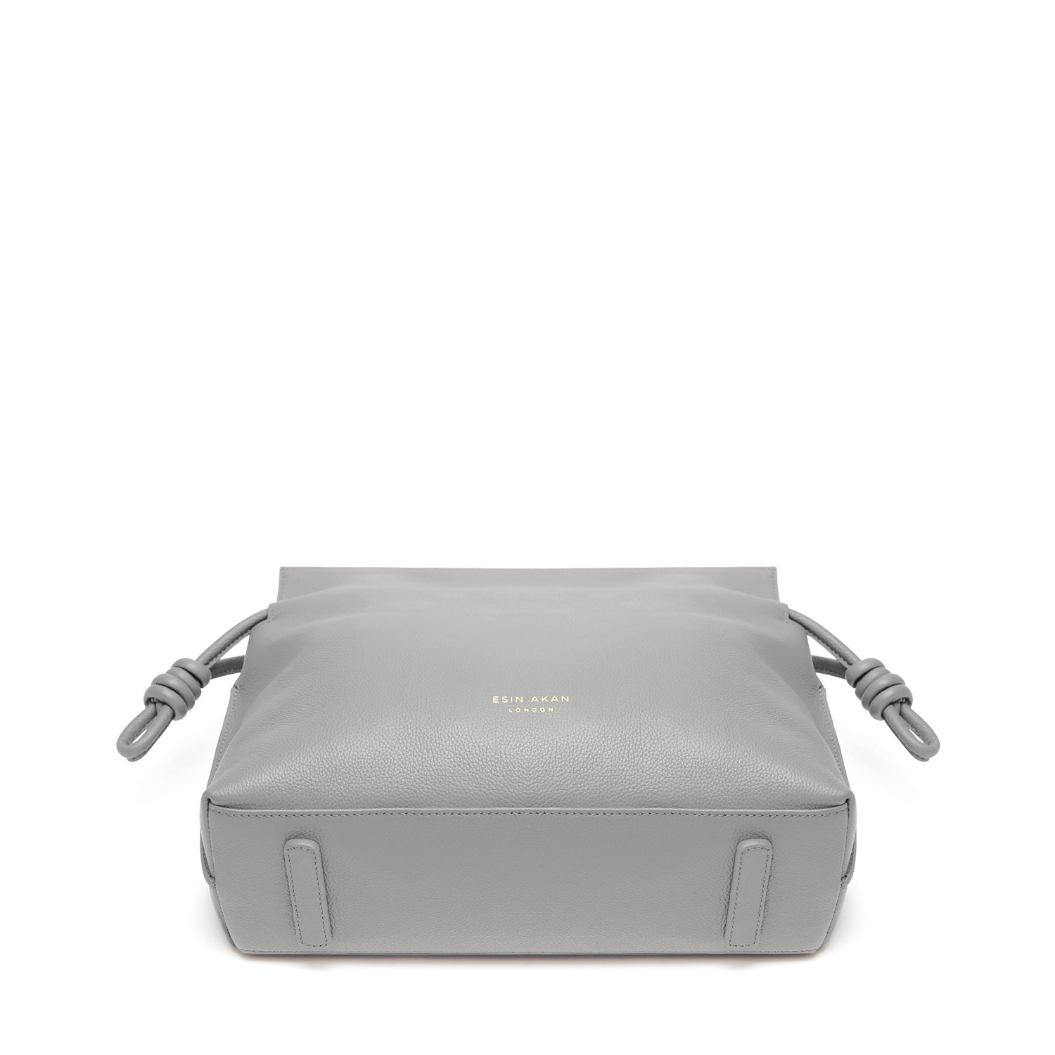 Midi Emma Leather Crossbody Bag, Grey Grey