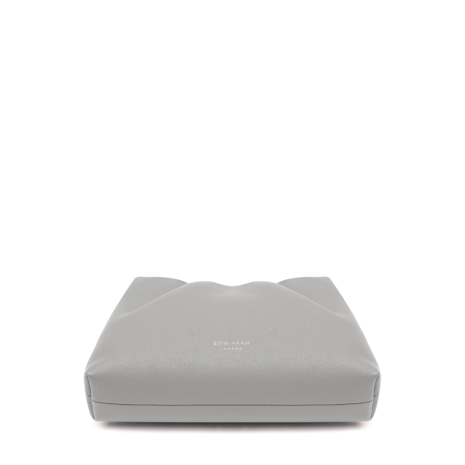 Midi Mayfair Leather Crossbody Bag, Grey Grey