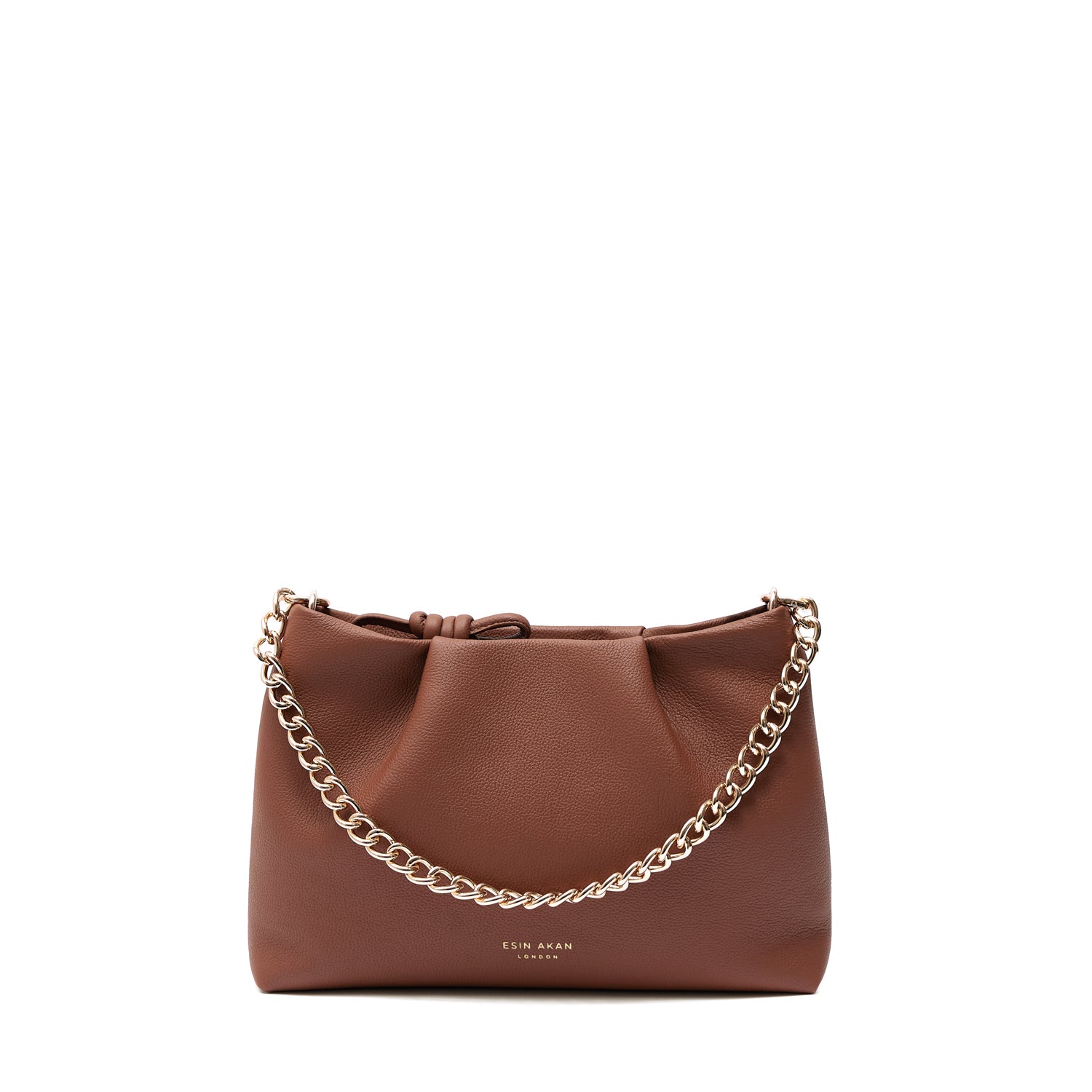 Midi Mayfair Leather Crossbody Bag, Nutshell Tan