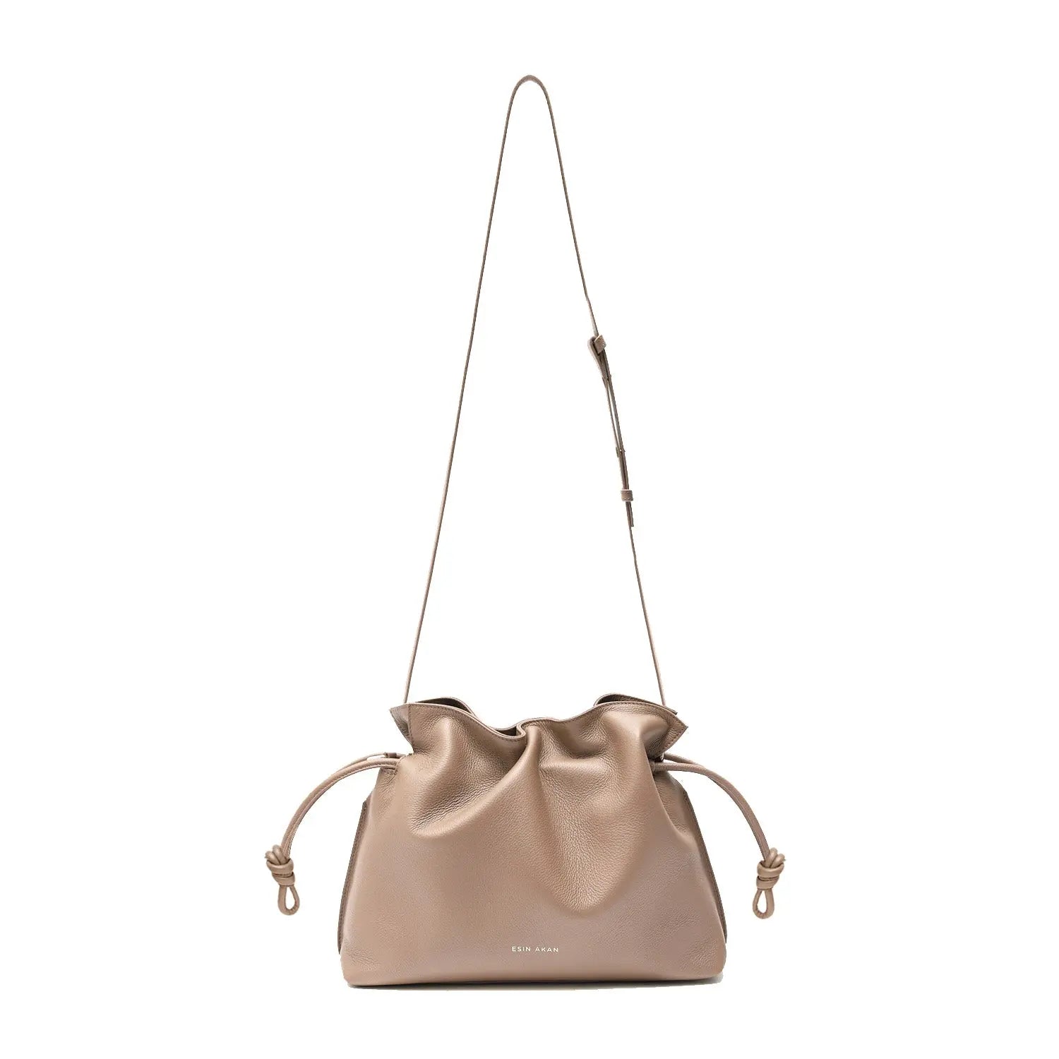 Midi Emma | Convertible Tote, Beige Leather Crossbody Bag | Esin Akan