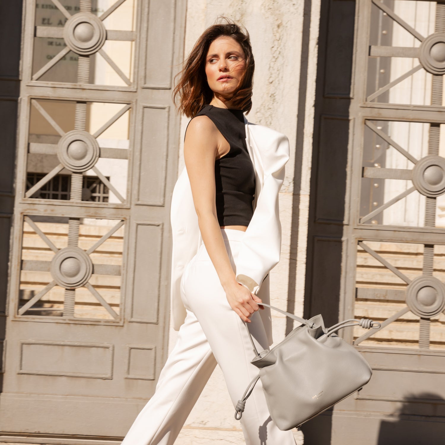 Midi Emma Crossbody | Grey