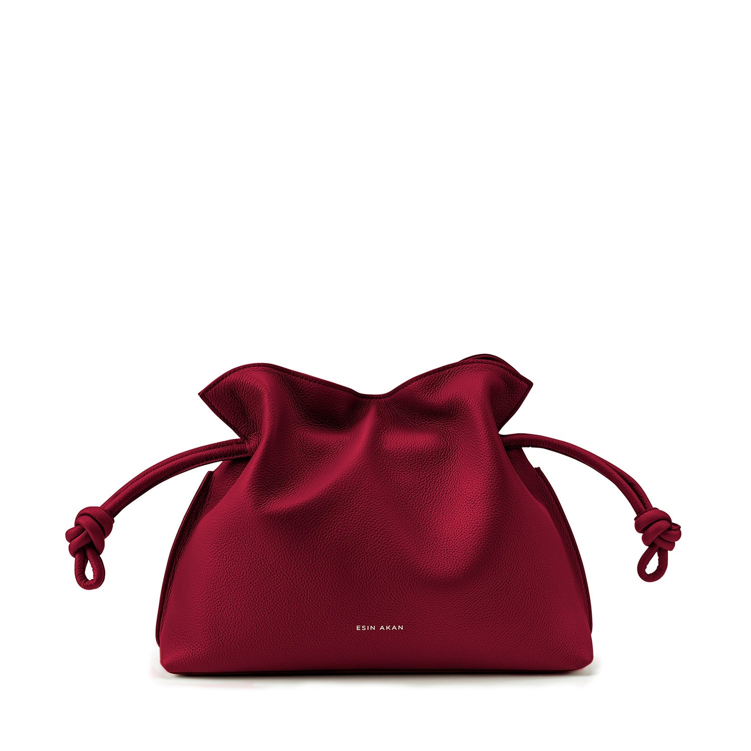 Midi Emma Convertible Tote Cherry, Soft Small Grain Calf Leather
