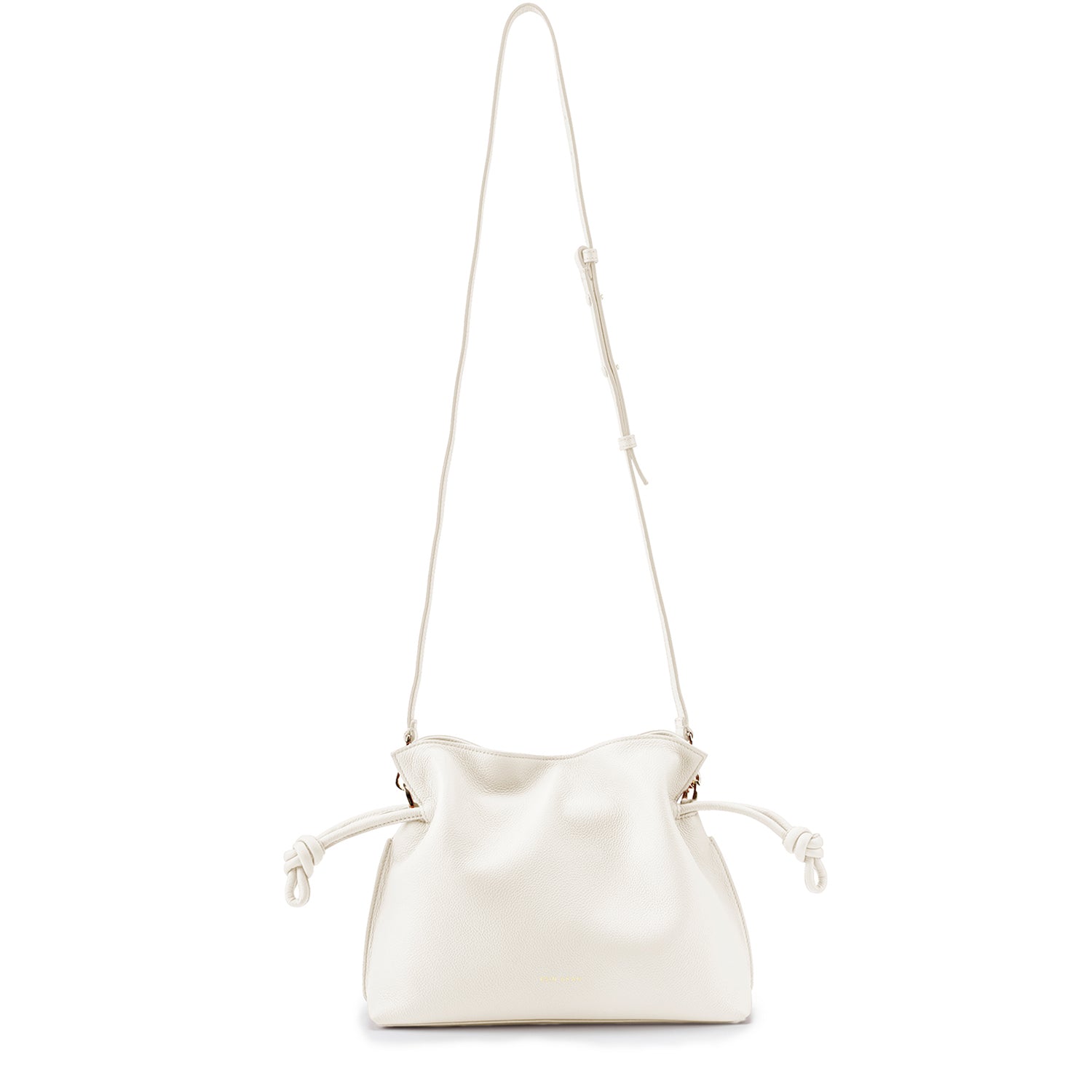 Midi Emma Convertible Tote Ivory, Soft Small Grain Calf Leather