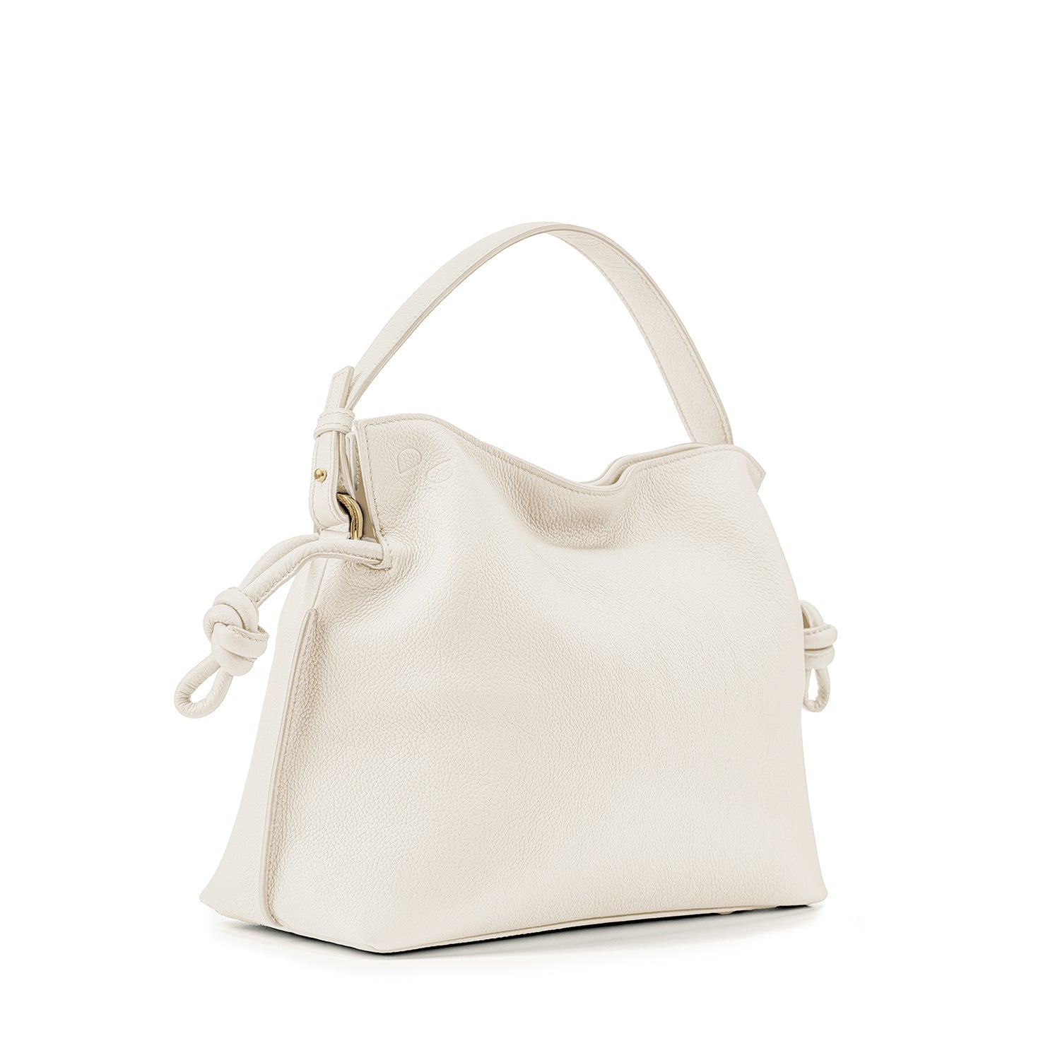Midi Emma Convertible Tote Ivory, Soft Small Grain Calf Leather