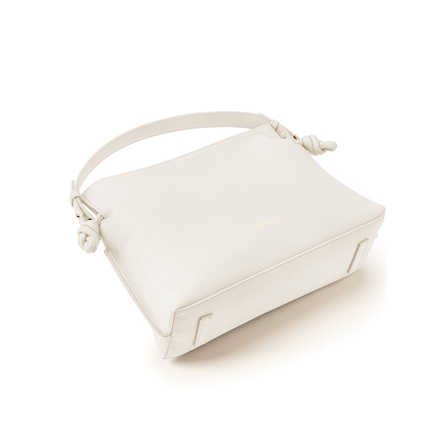 Midi Emma Convertible Tote Ivory, Soft Small Grain Calf Leather