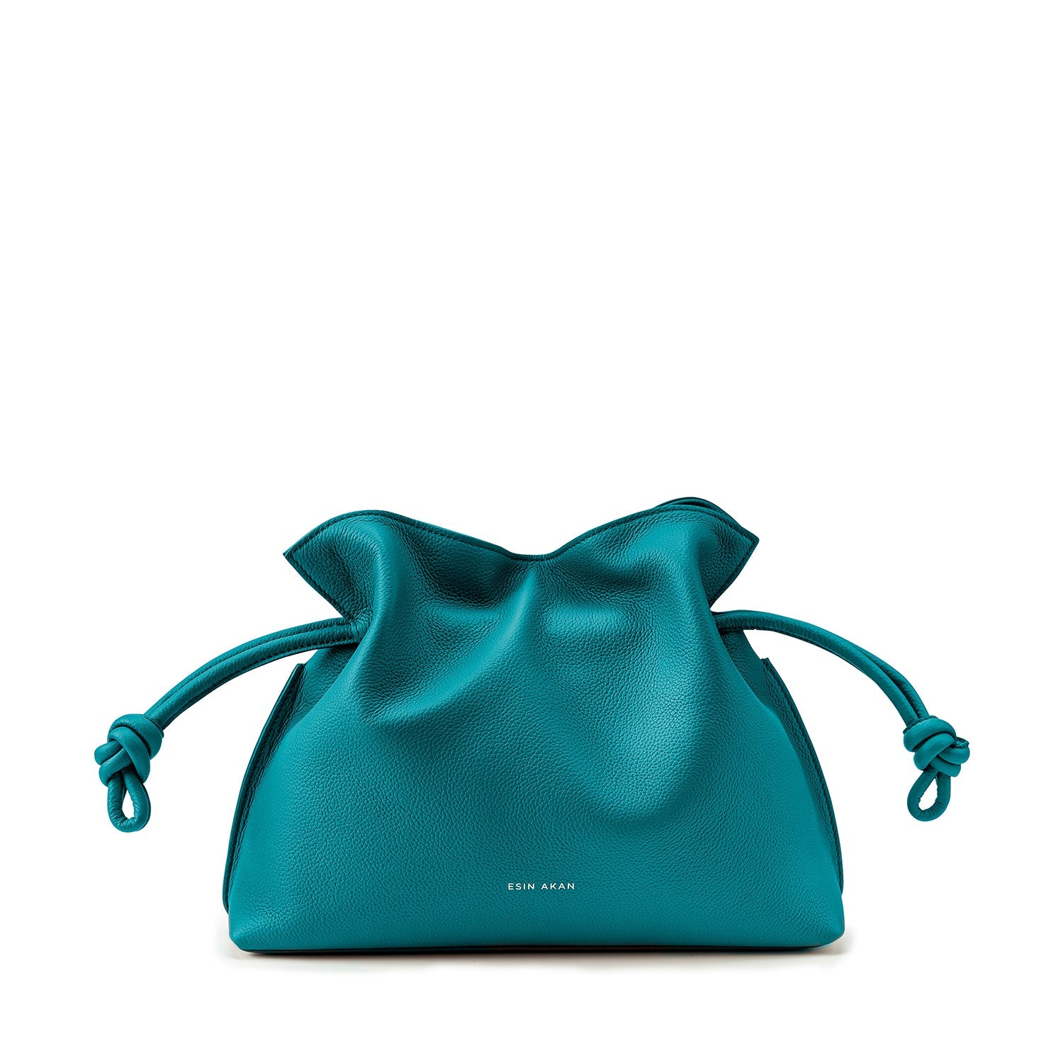 Midi Emma Convertible Tote Teal Soft Small Grain Calf Leather
