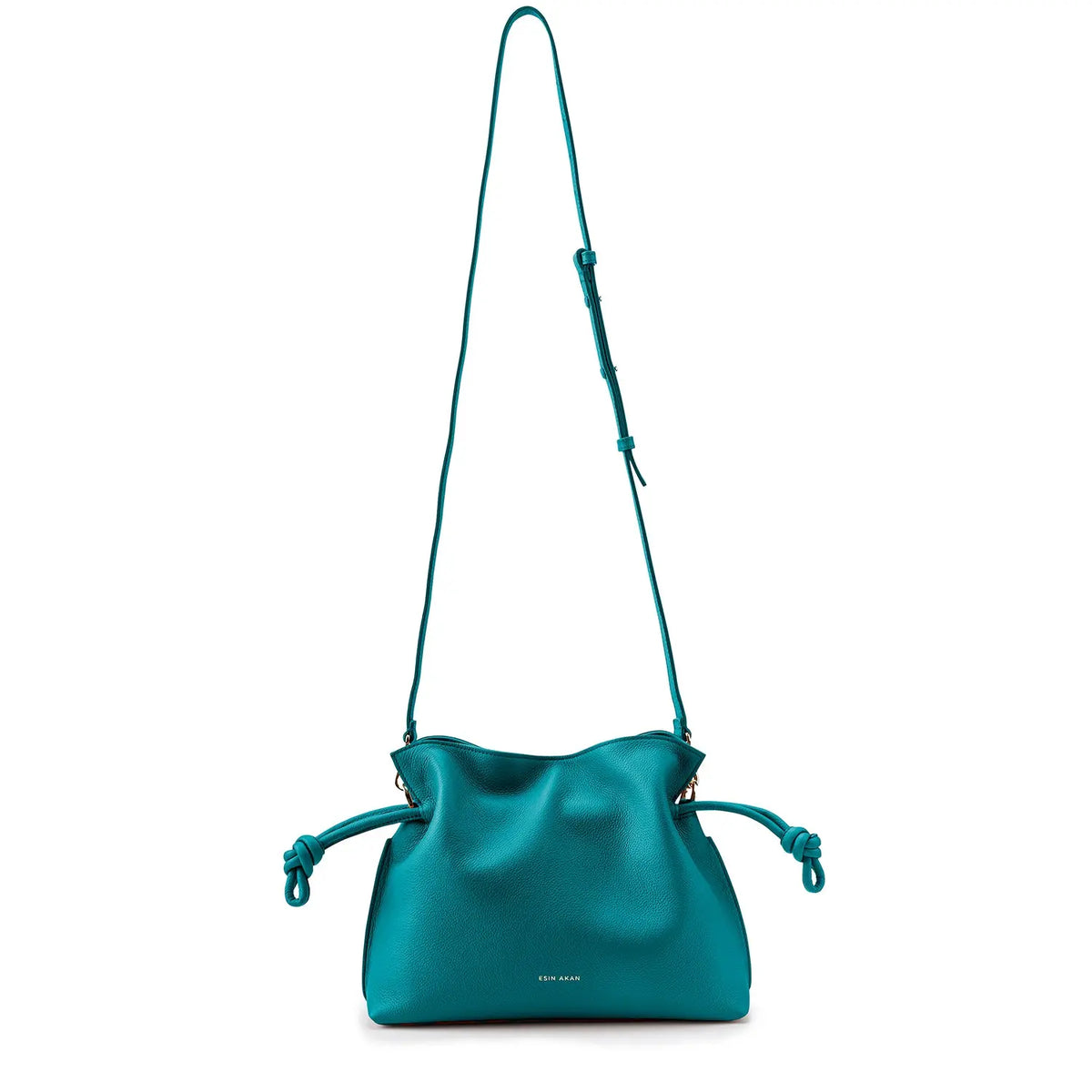 Midi Emma Convertible Tote Teal Soft Small Grain Calf Leather