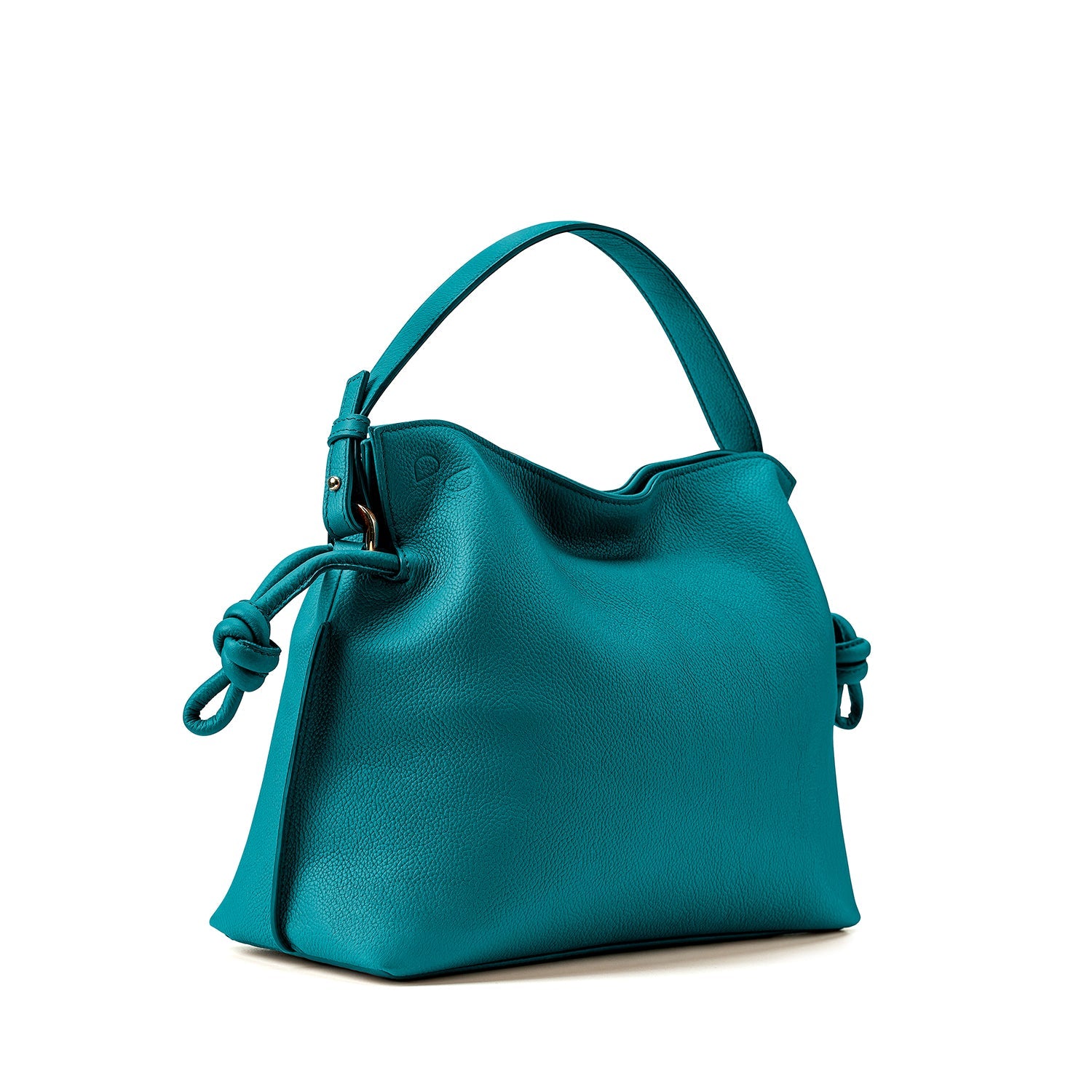 Midi Emma Convertible Tote Teal Soft Small Grain Calf Leather