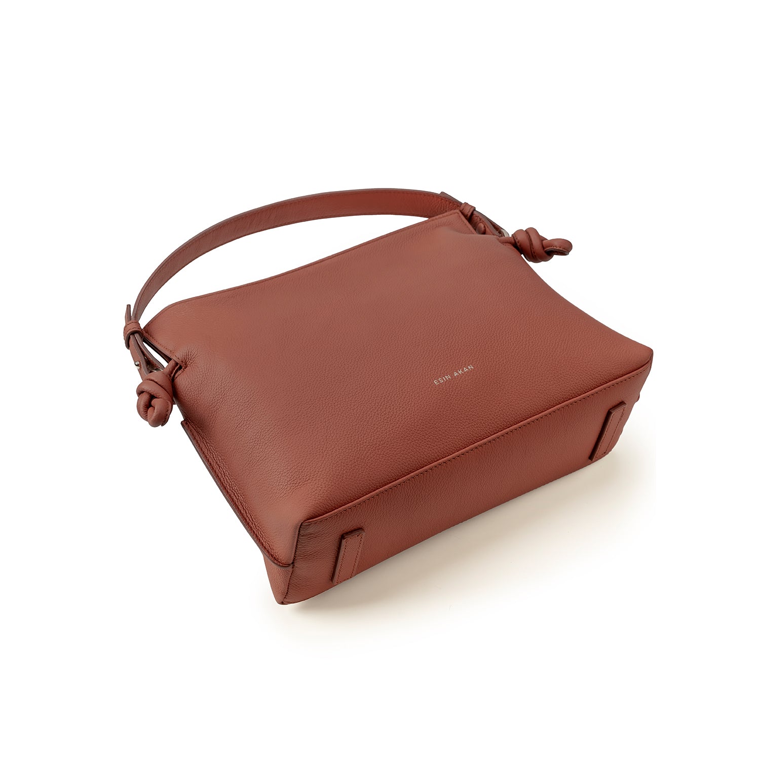 Midi Emma Convertible Tote Terracotta, Soft Small Grain Calf Leather