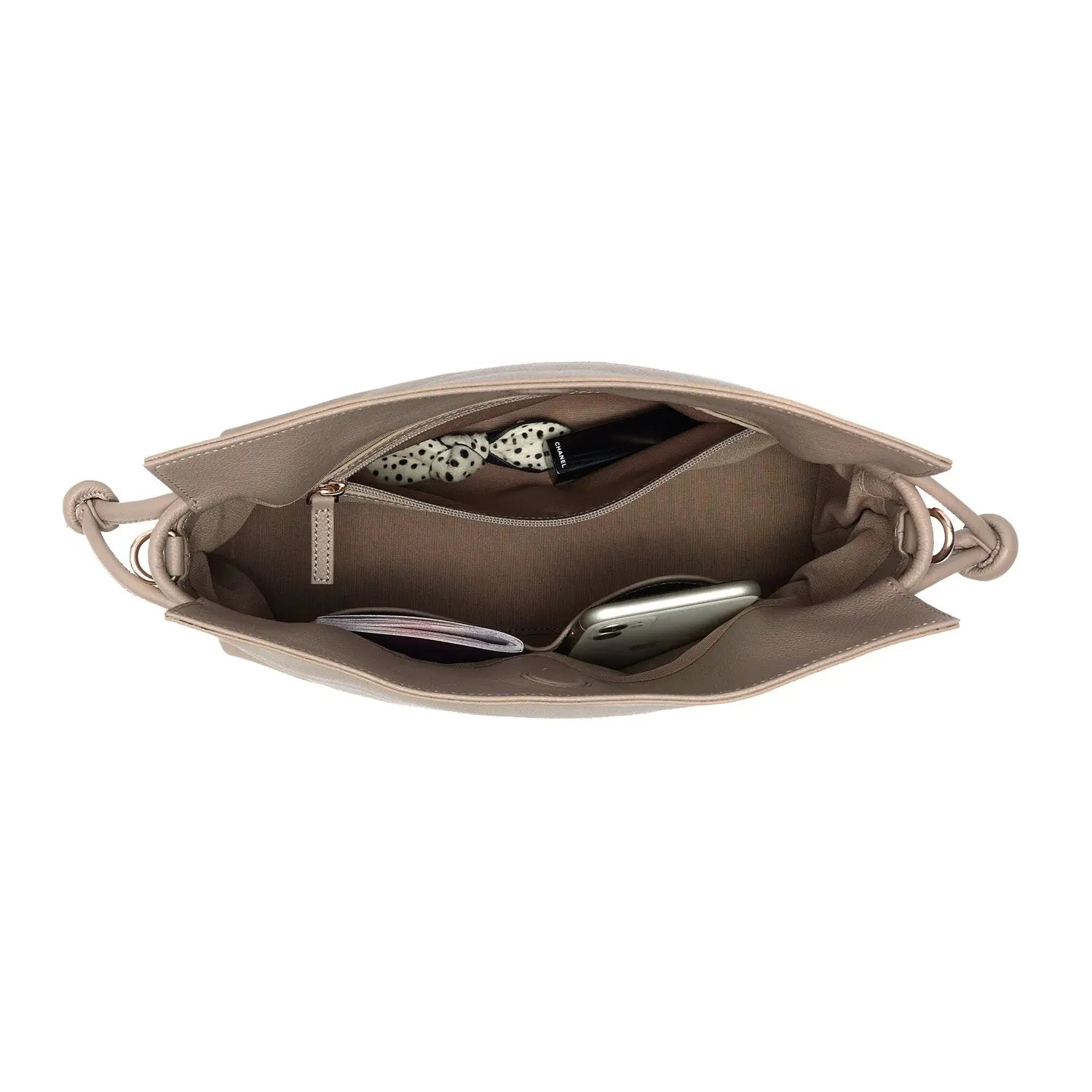 Midi Emma Crossbody, Clutch, Top Handle Bag Beige