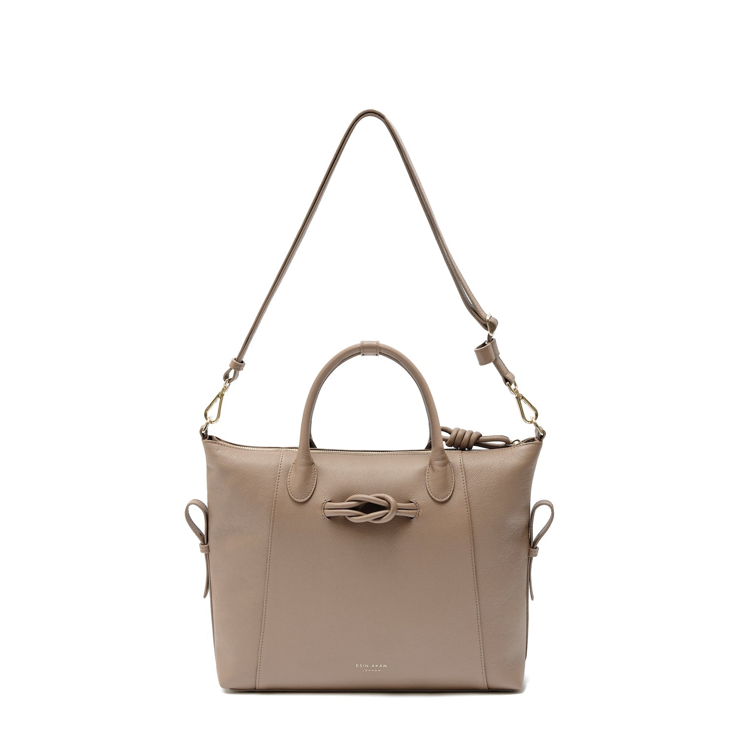 Wimbledon Leather Backpack Tote, Oatmilk Oatmilk