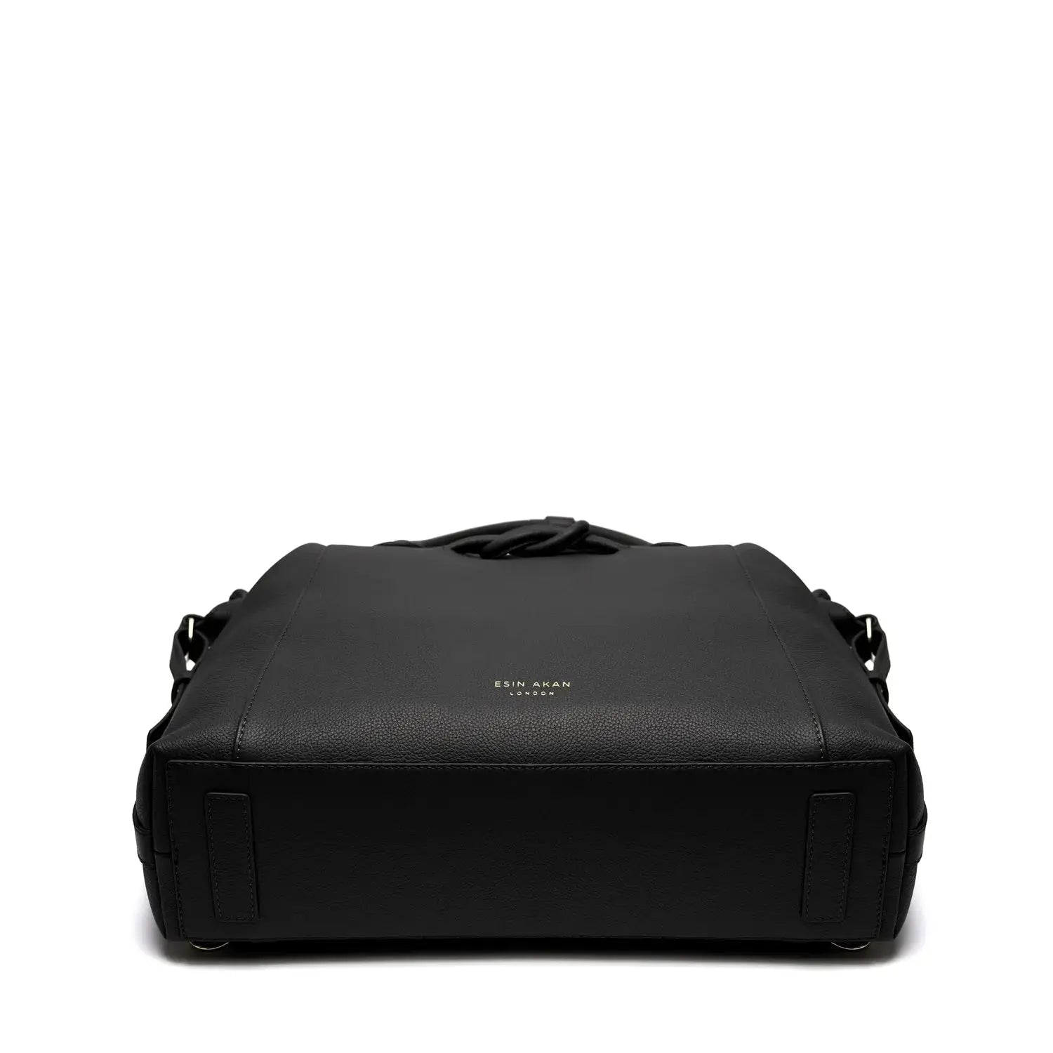 Wimbledon Expandable Multiway Backpack Tote Black, Soft Small Grain Calf Leather