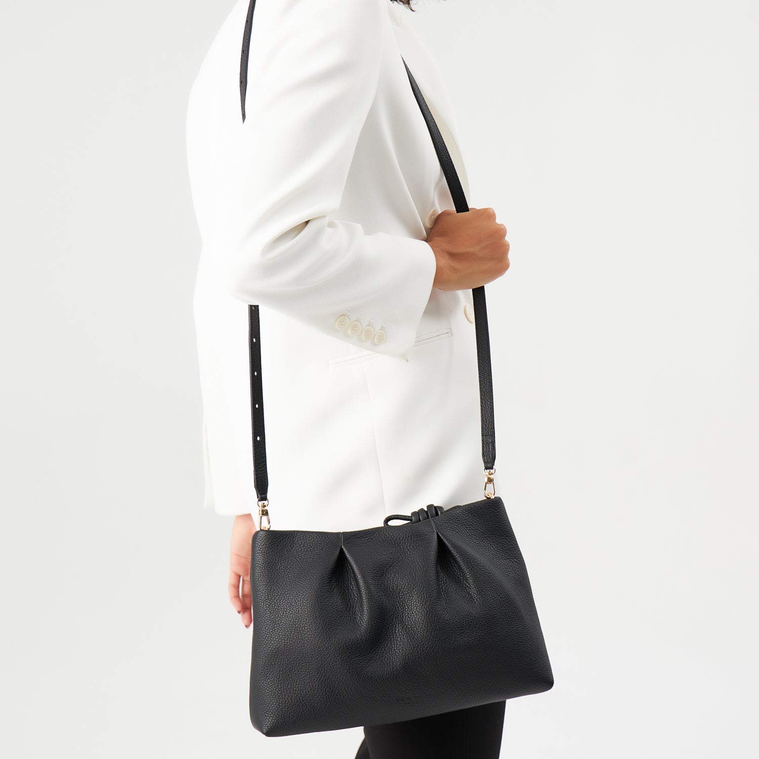 Midi Belgravia Crossbody Bag, Black Black