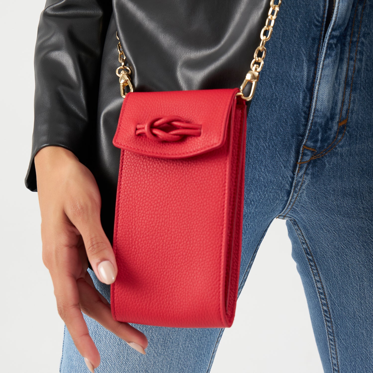 Cornwall, Red Phone Crossbody Bag Red