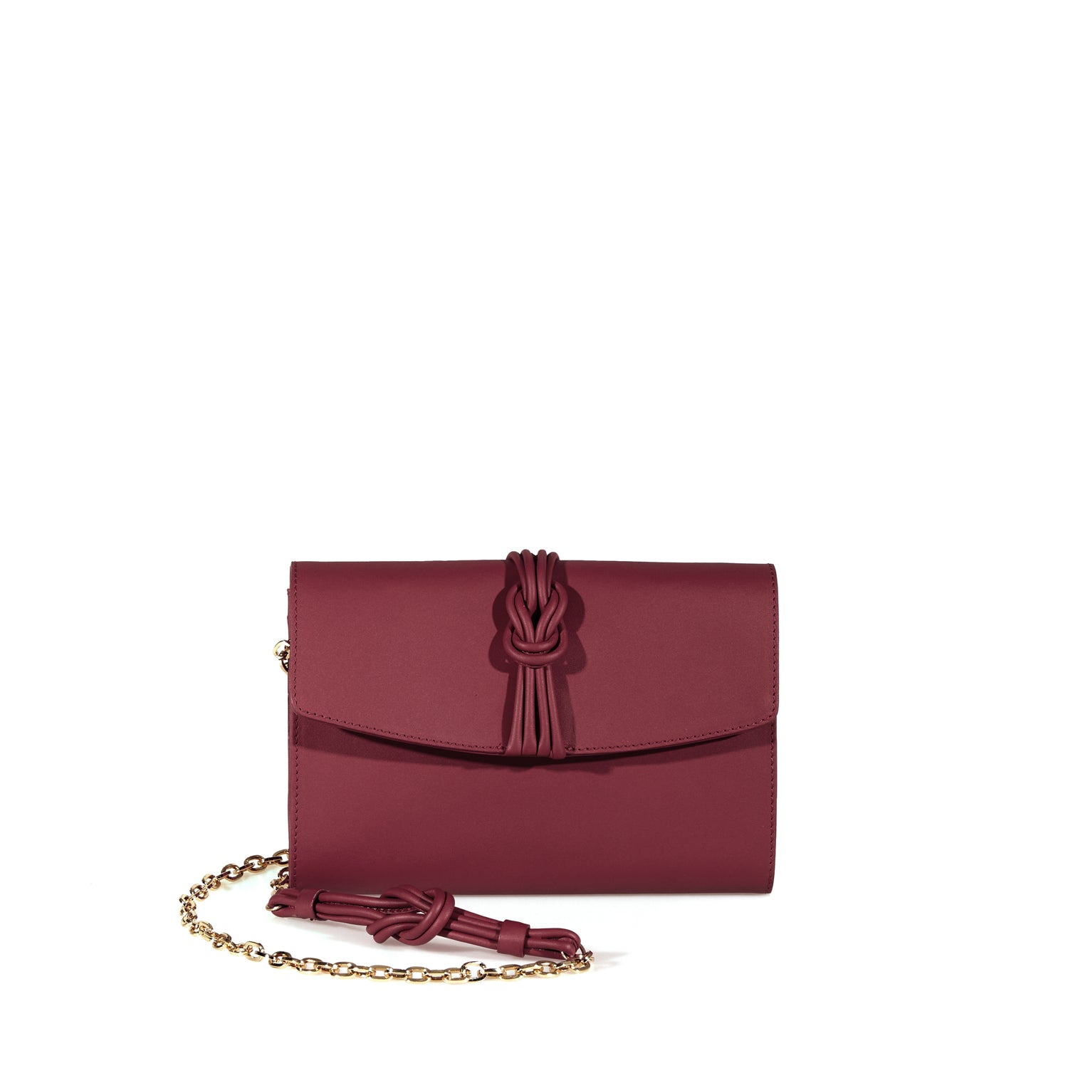 Midi Marylebone, Burgundy Clutch Bag Burgundy