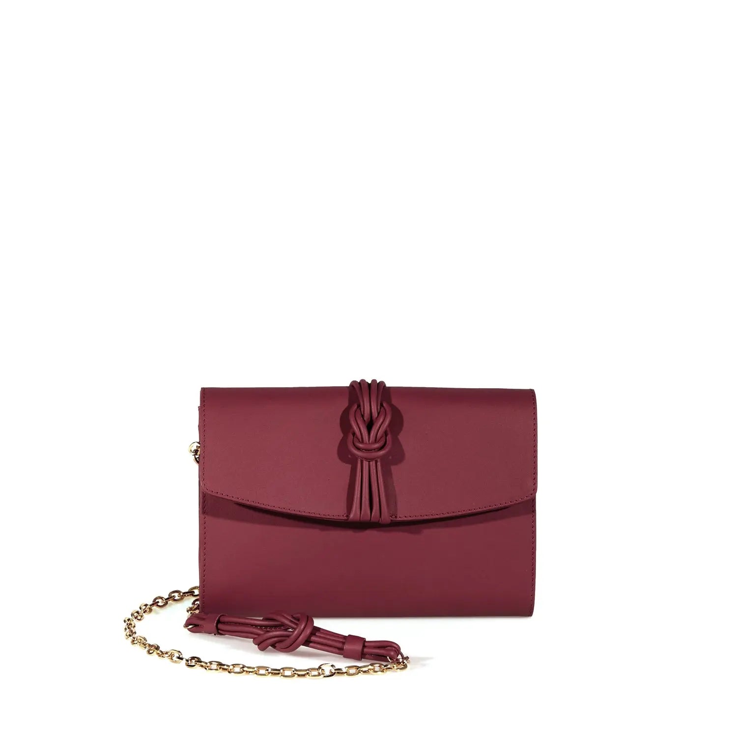Midi Marylebone, Burgundy Clutch Bag Burgundy