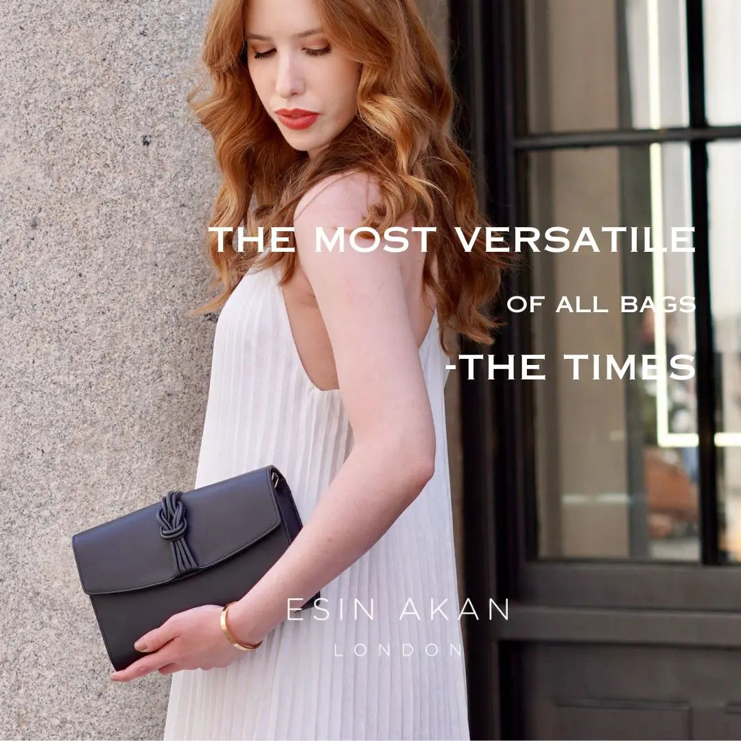 black leather crossbody bag by esin akan