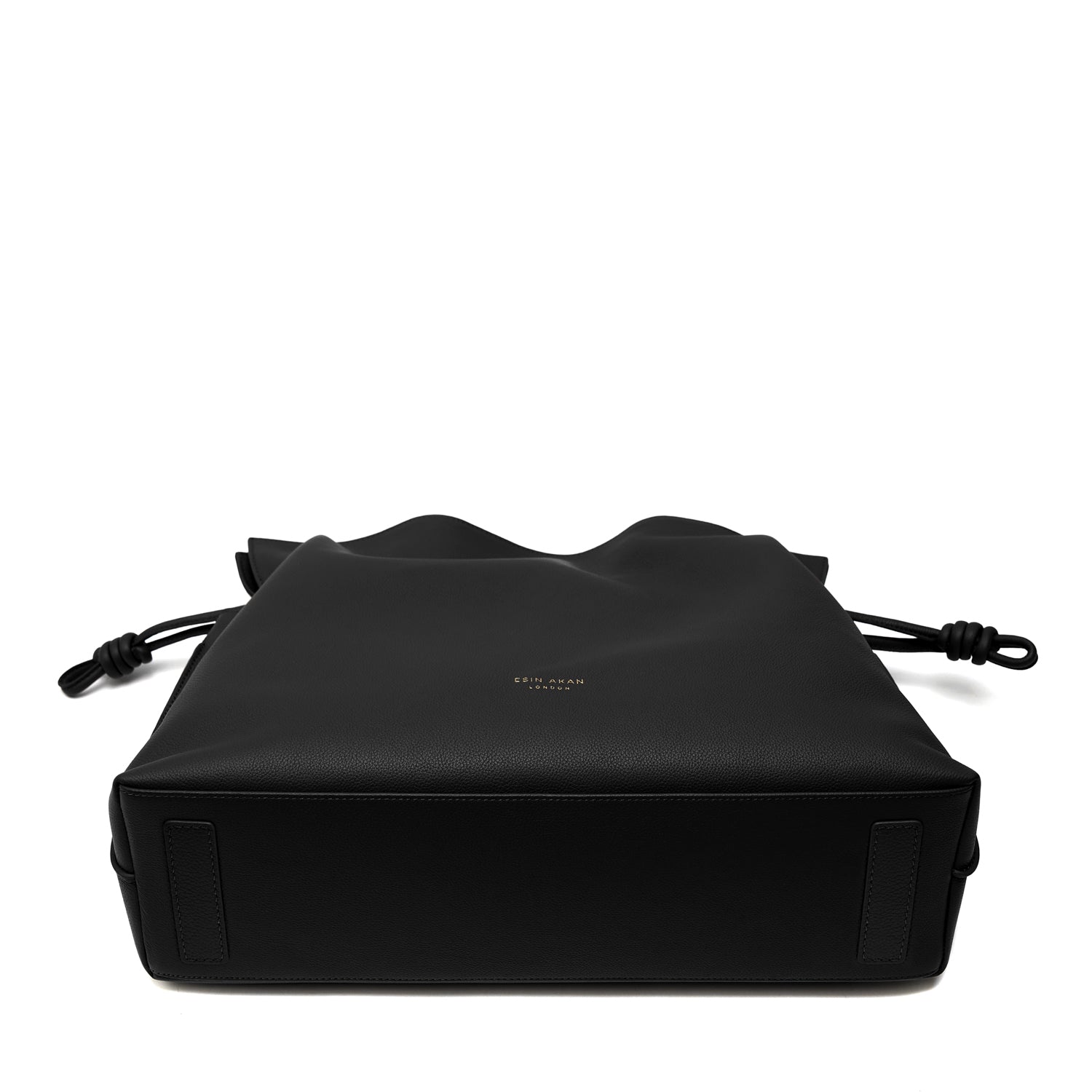 Emma  Large Leather Tote Bag, Black Black