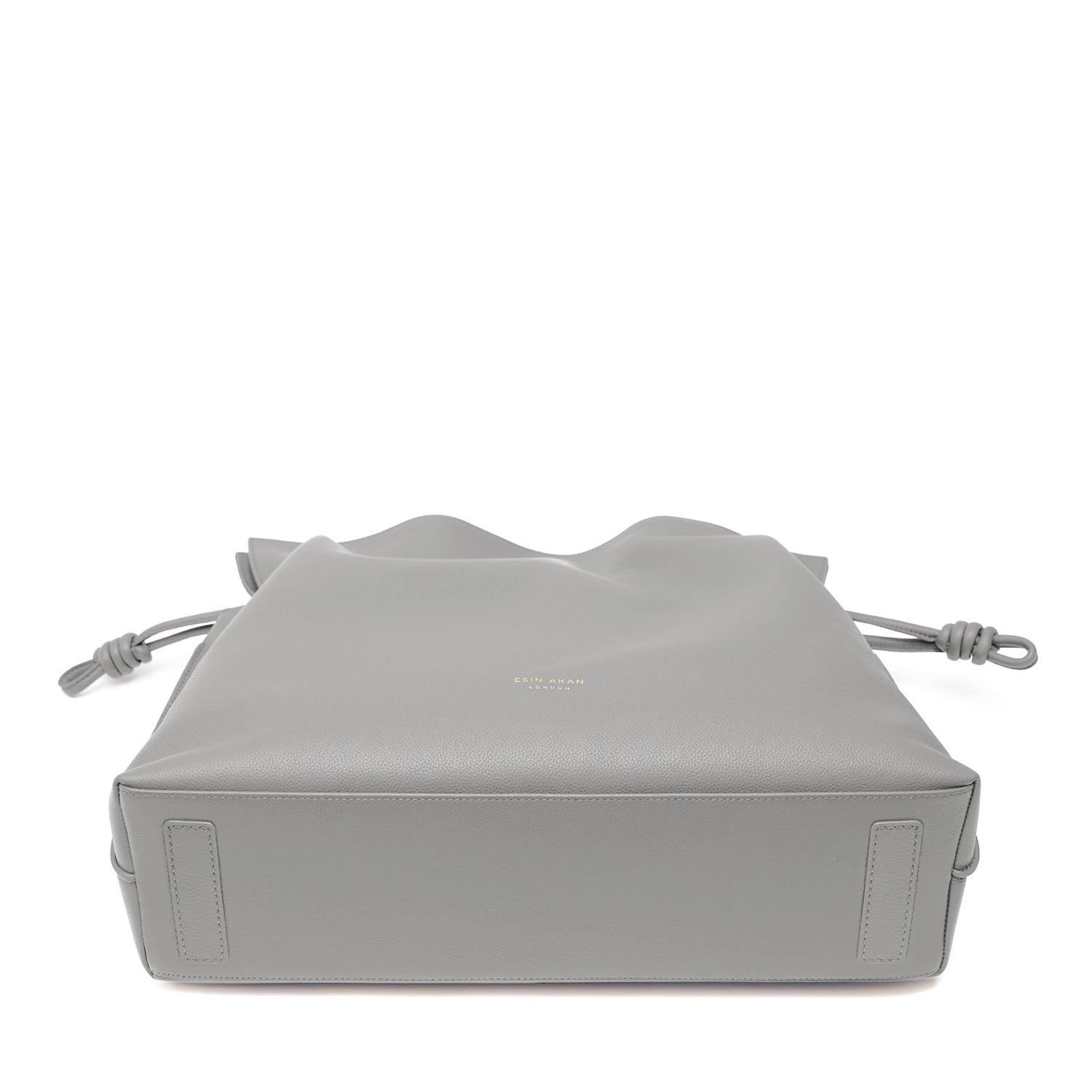 Emma Large Leather Tote Bag, Grey Grey