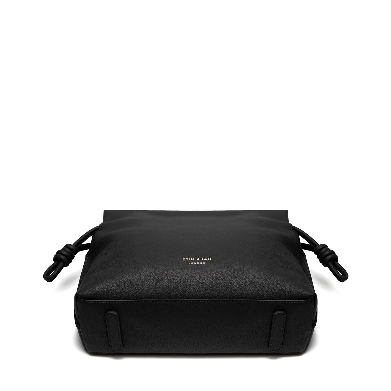 Midi Emma  Leather Crossbody Bag, Black Black