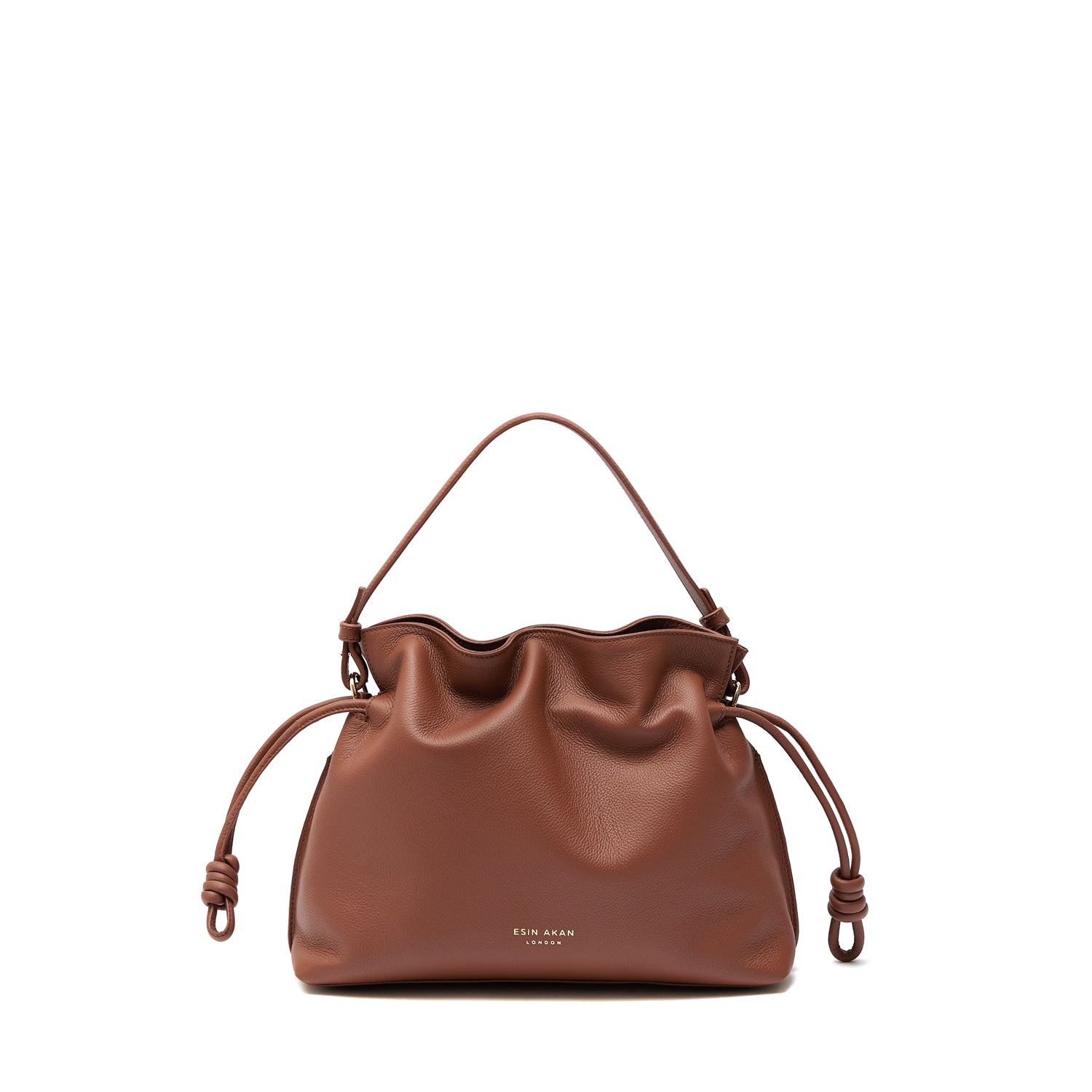 Midi Emma  Leather Crossbody Bag, Nutshell Nutshell