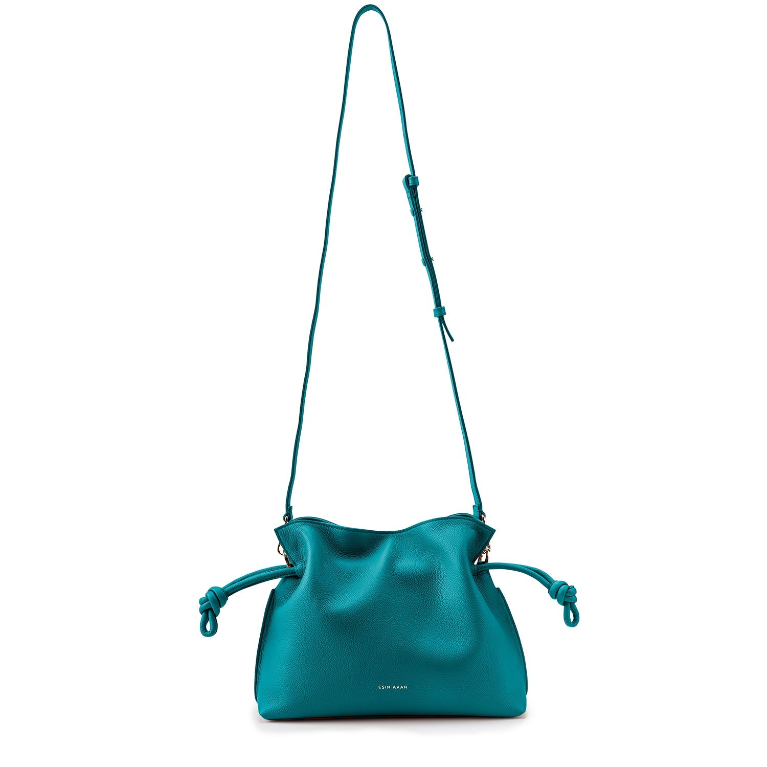 Midi Emma Convertible Tote Teal Soft Small Grain Calf Leather