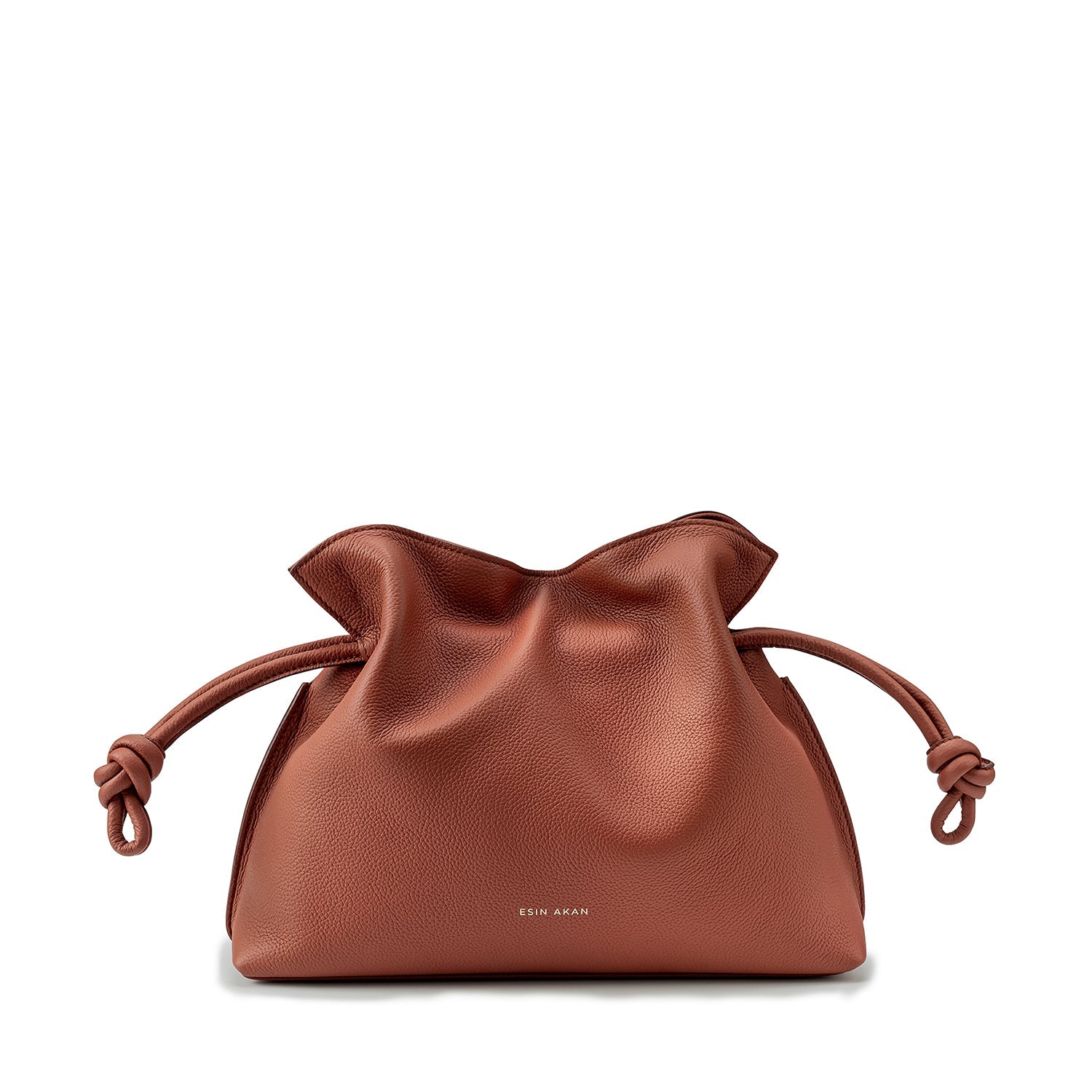Midi Emma Convertible Tote Terracotta, Soft Small Grain Calf Leather