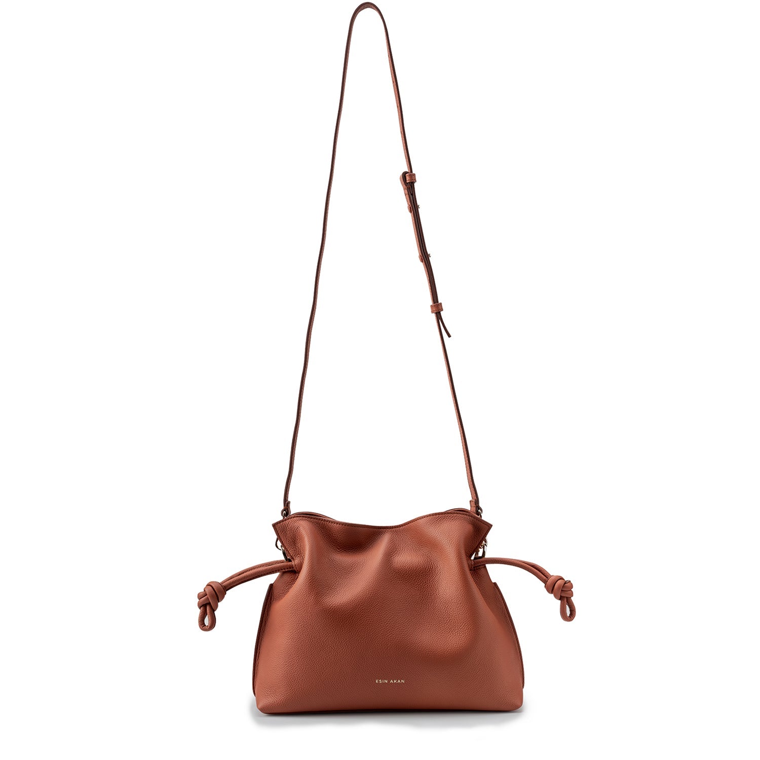 Midi Emma Convertible Tote Terracotta, Soft Small Grain Calf Leather