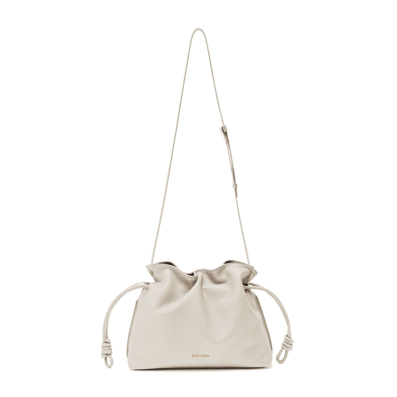 4-in-1 Midi Emma Leather Crossbody Bag, Vanilla