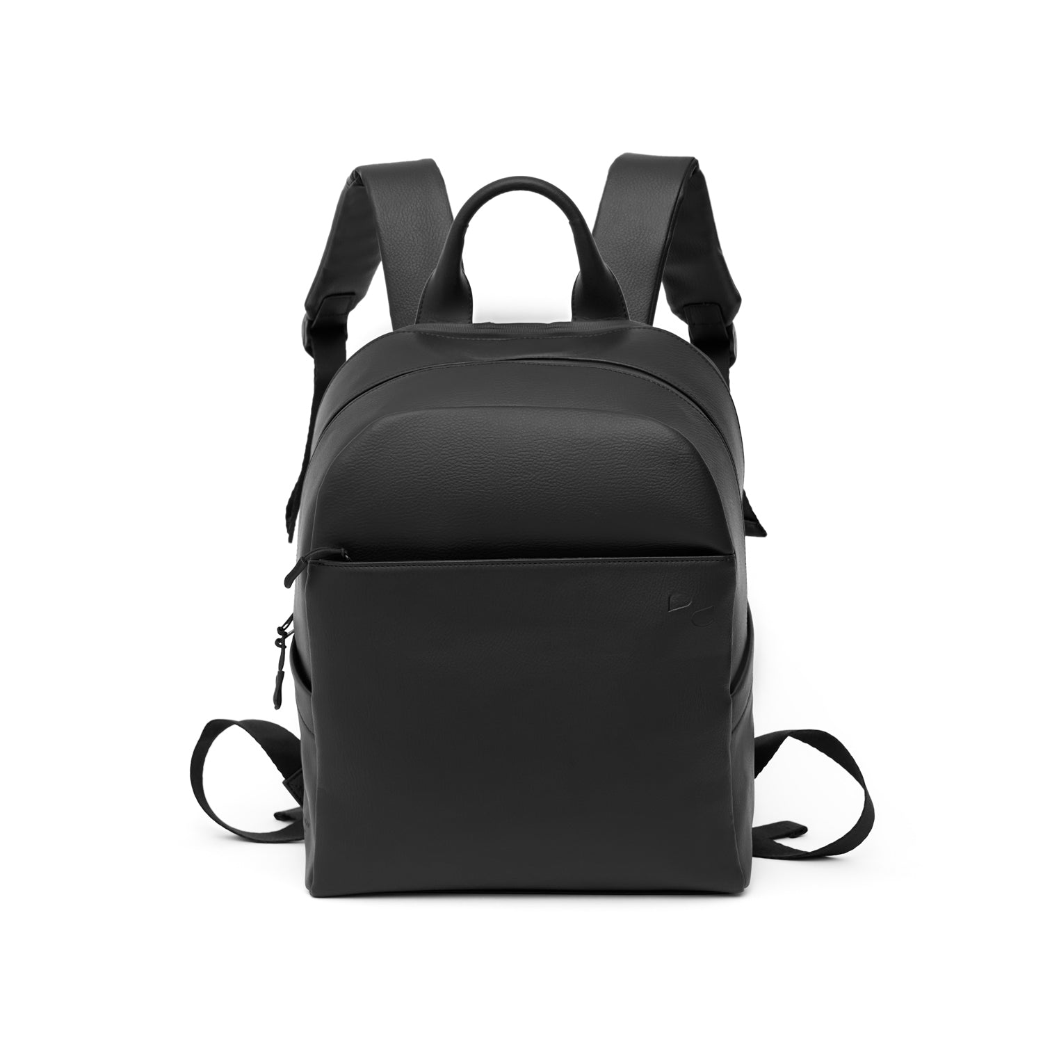Kensington Unisex Olive Leather Backpack, Black