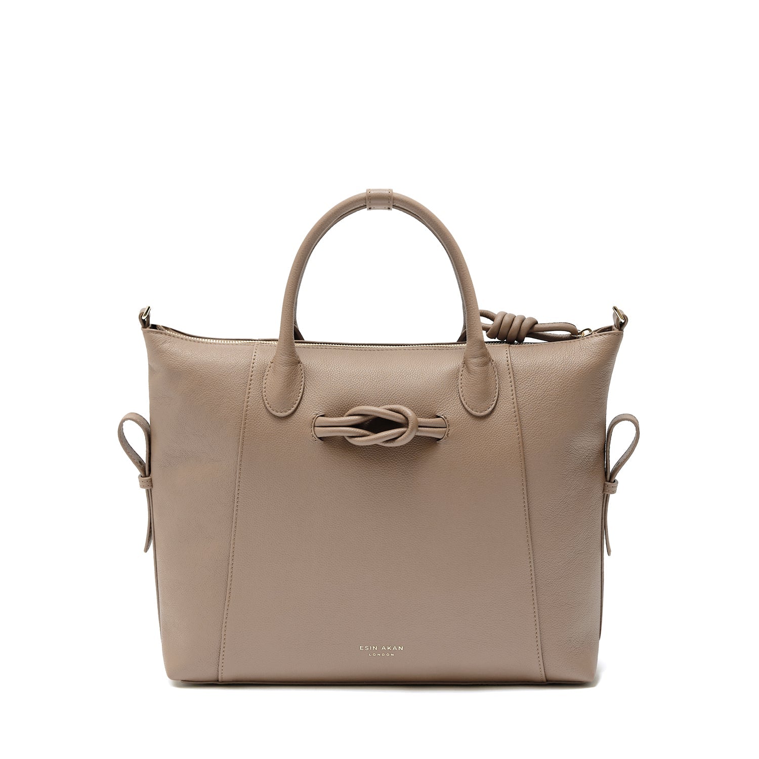 Wimbledon Leather Backpack Tote, Oatmilk Oatmilk