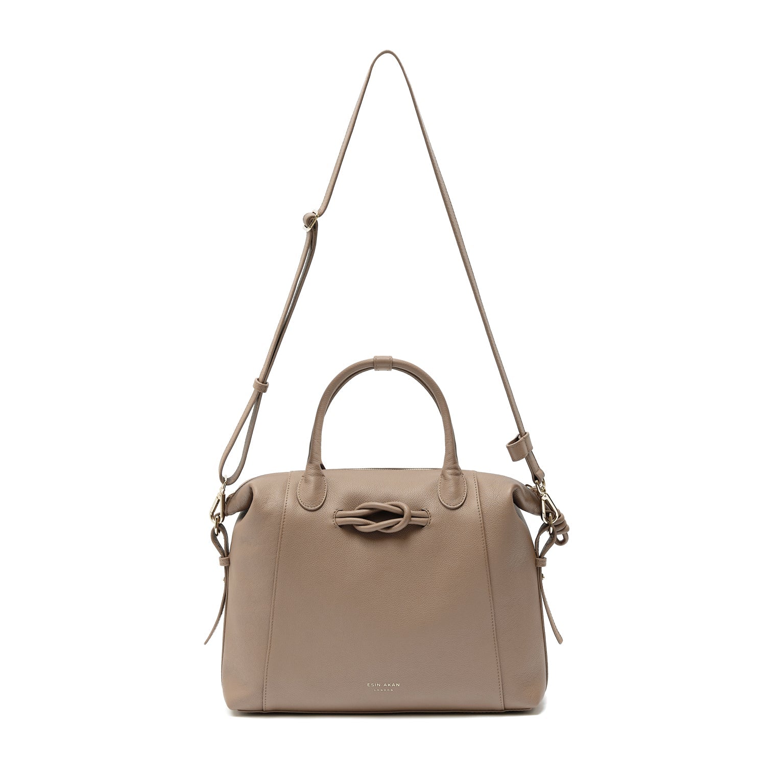 Wimbledon Leather Backpack Tote, Oatmilk Oatmilk