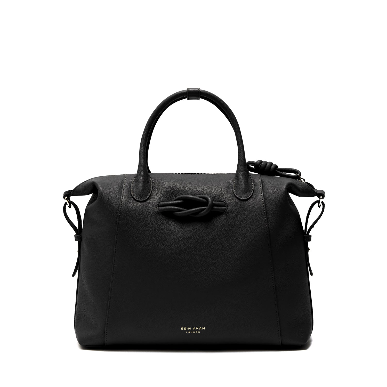 Wimbledon Leather Backpack Tote, Black Black