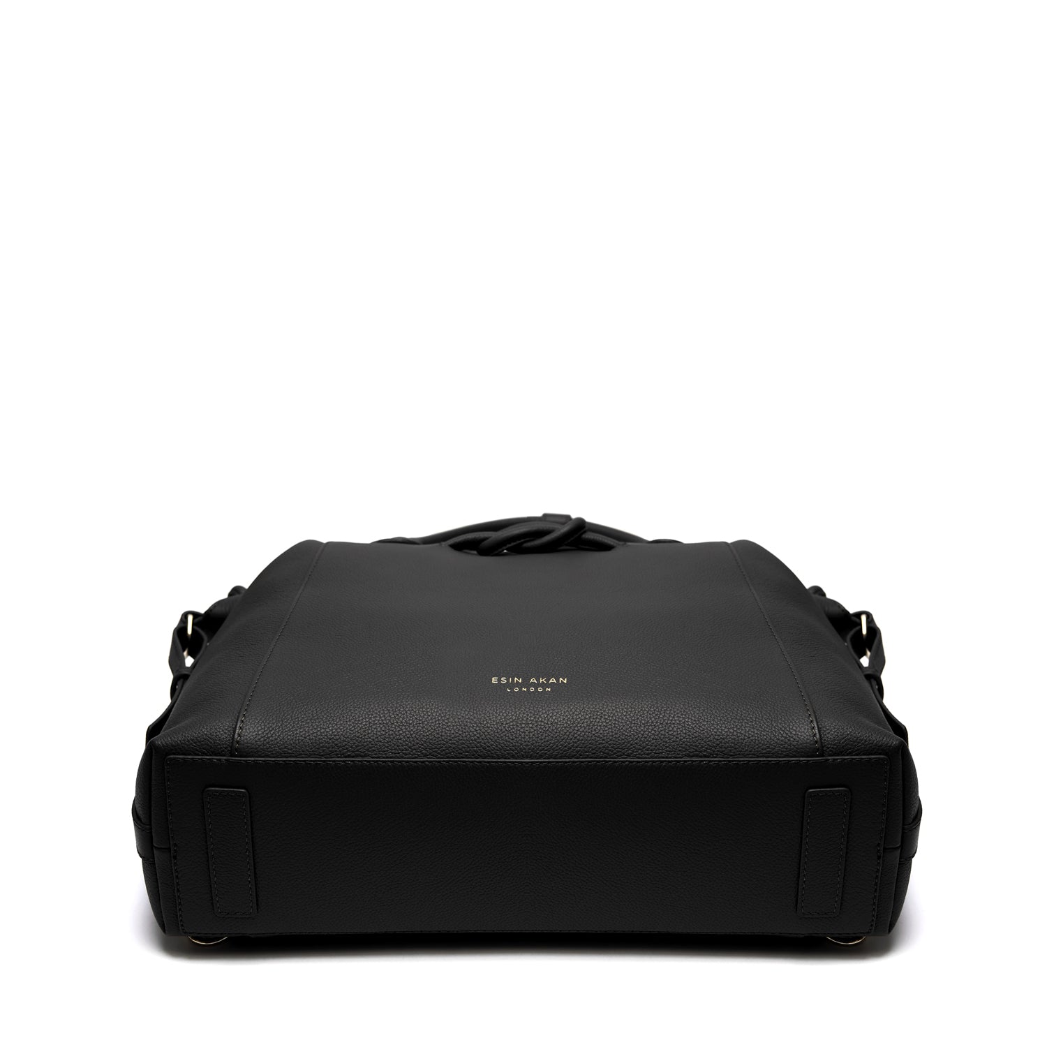 Wimbledon Leather Backpack Tote, Black Black