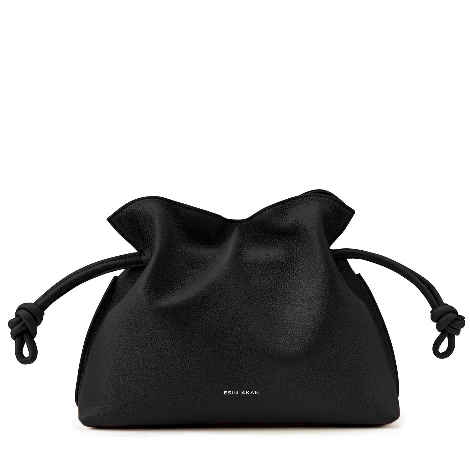 Midi Emma Convertible Tote Black, Soft Small Grain Calf Leather