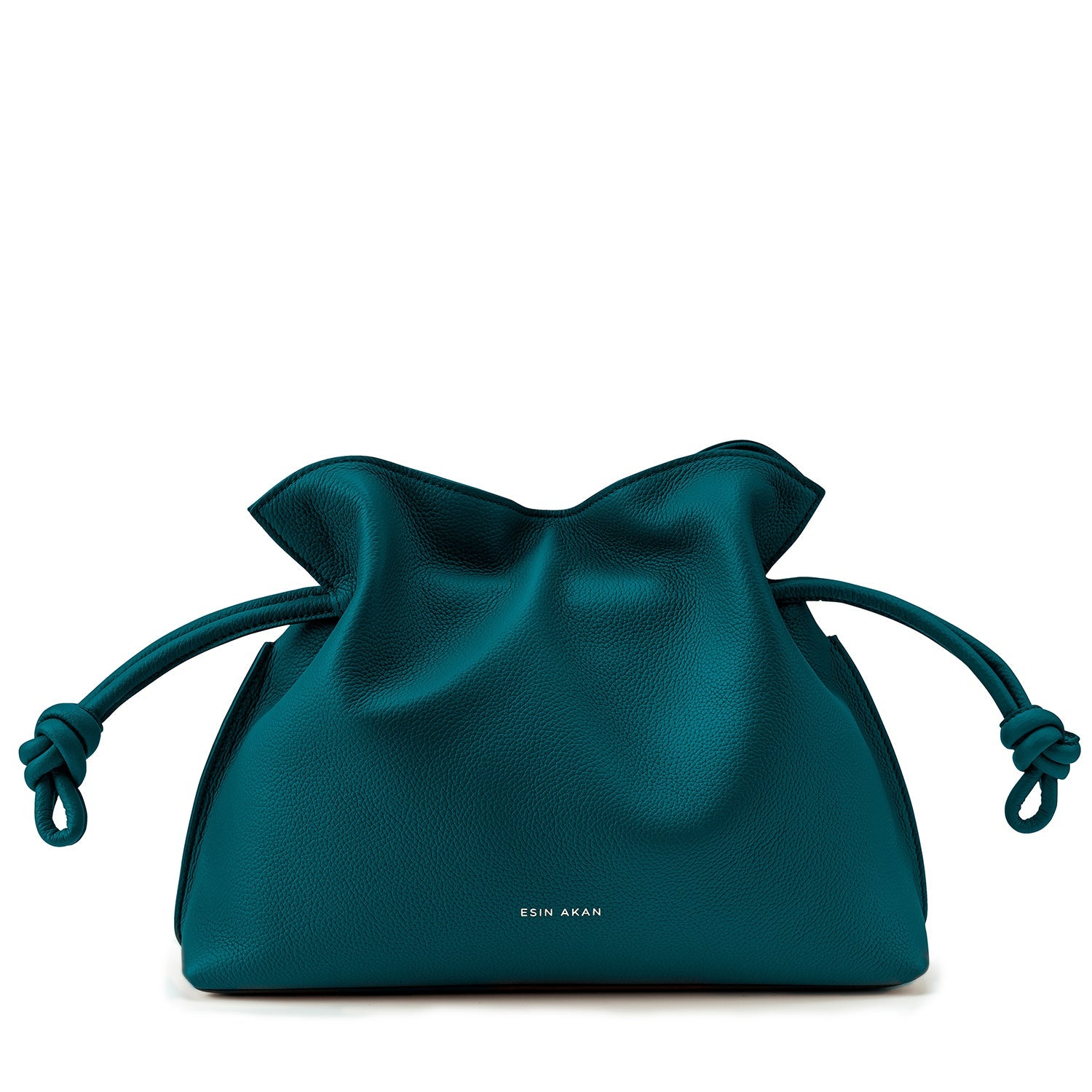 Midi Emma Convertible Tote Teal Soft Small Grain Calf Leather
