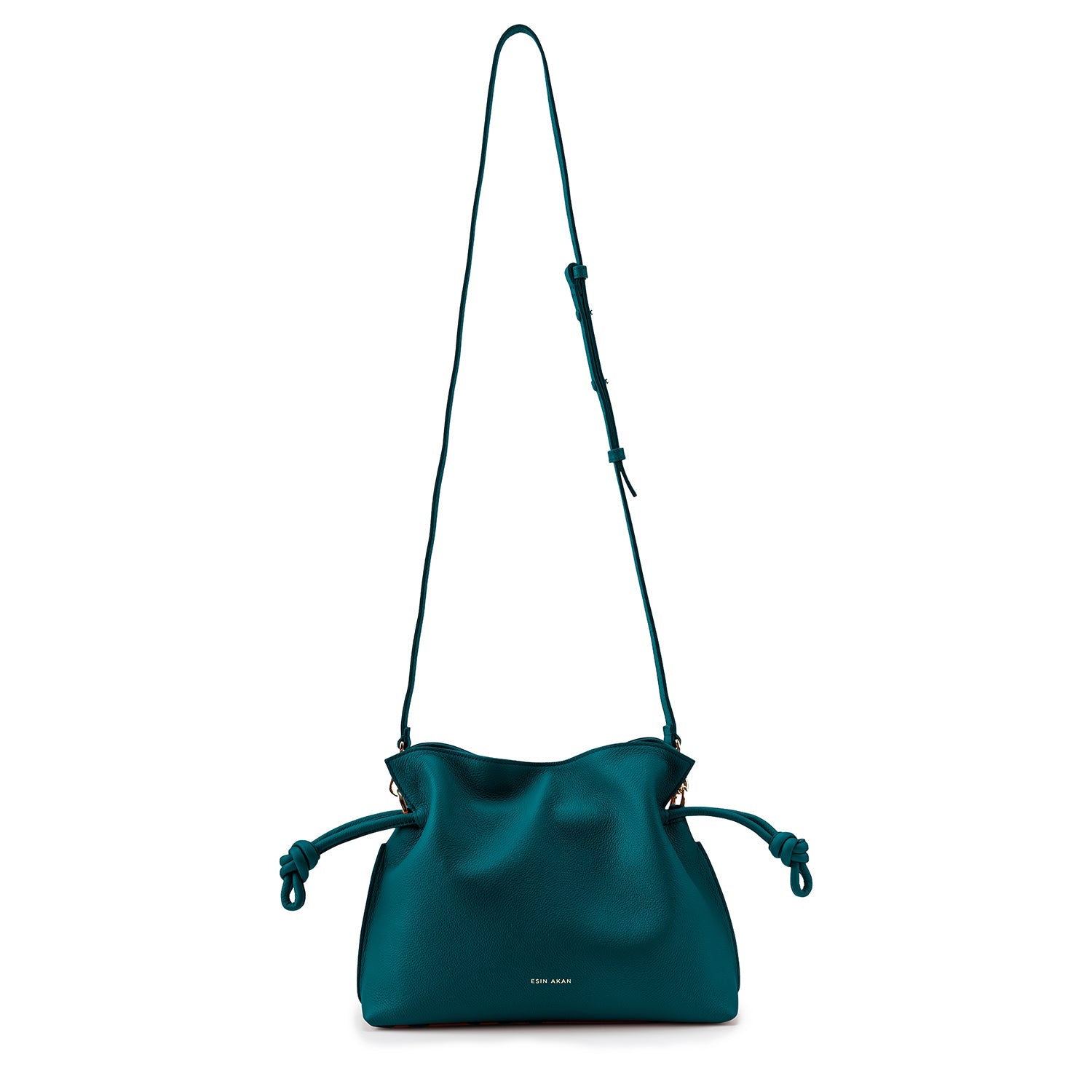Midi Emma Convertible Tote Teal Soft Small Grain Calf Leather