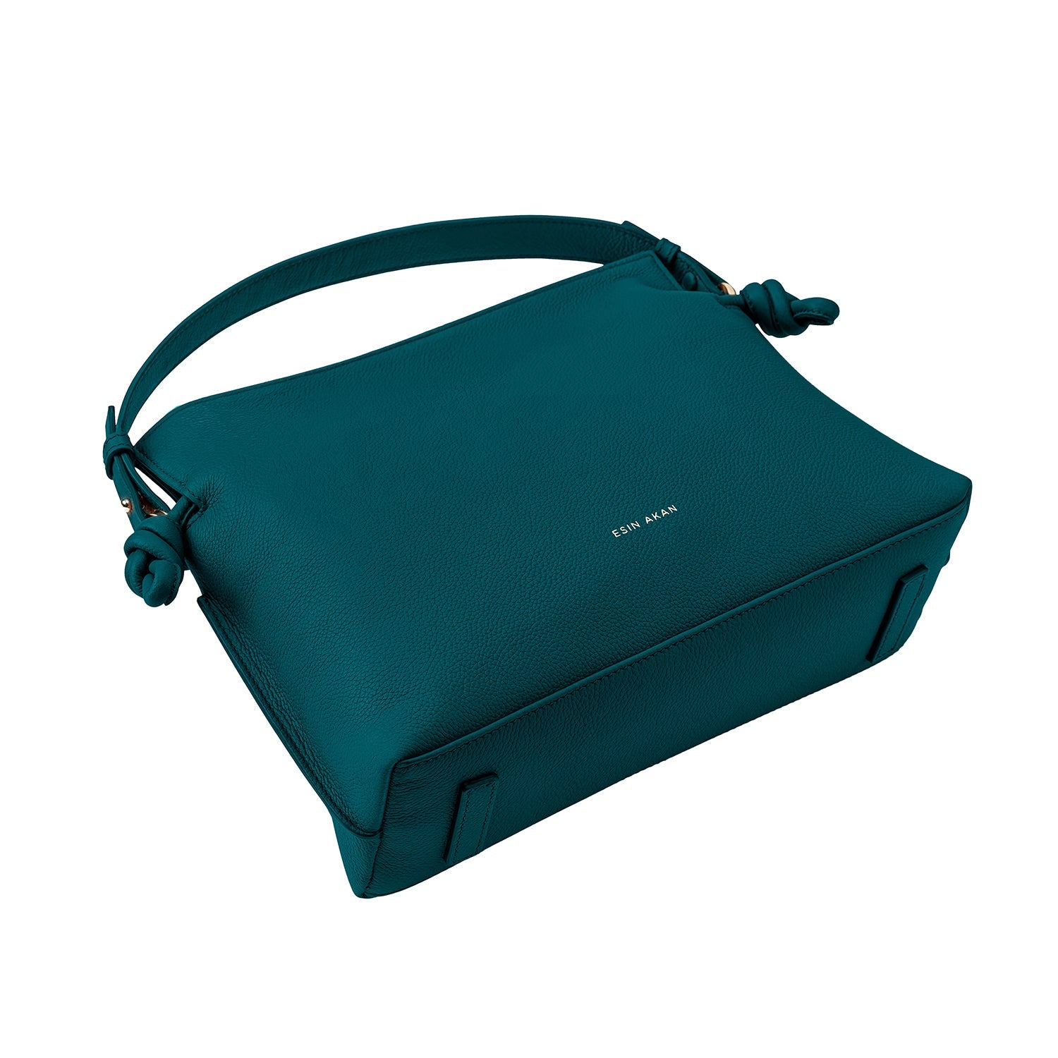 Midi Emma Convertible Tote Teal Soft Small Grain Calf Leather
