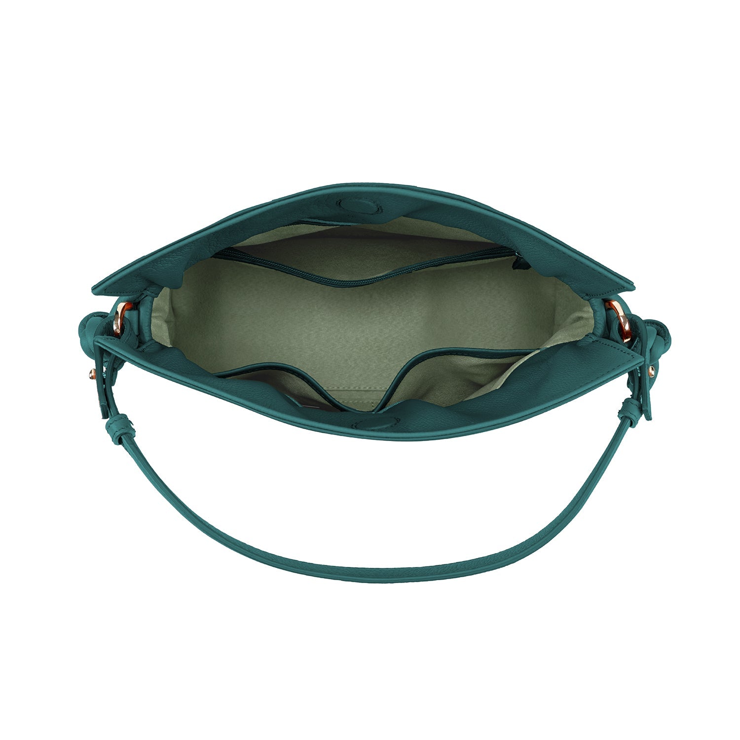 Midi Emma Convertible Tote Teal Soft Small Grain Calf Leather