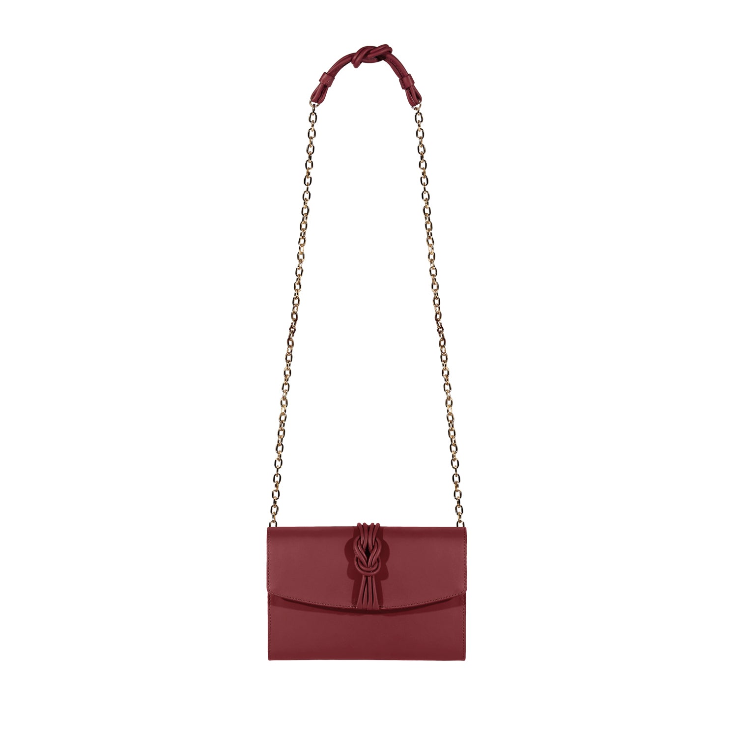Midi Marylebone, Burgundy Clutch Bag Burgundy