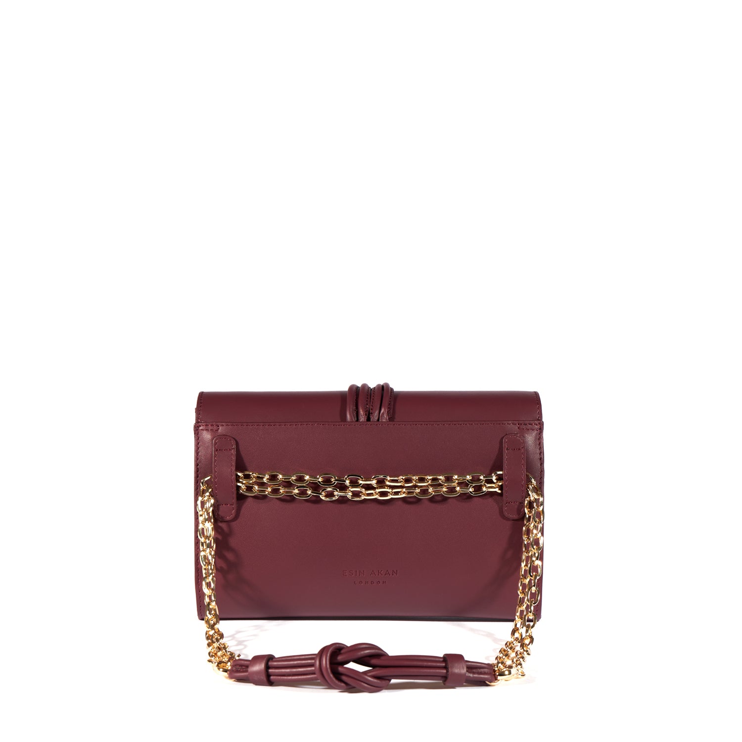 Midi Marylebone, Burgundy Clutch Bag Burgundy