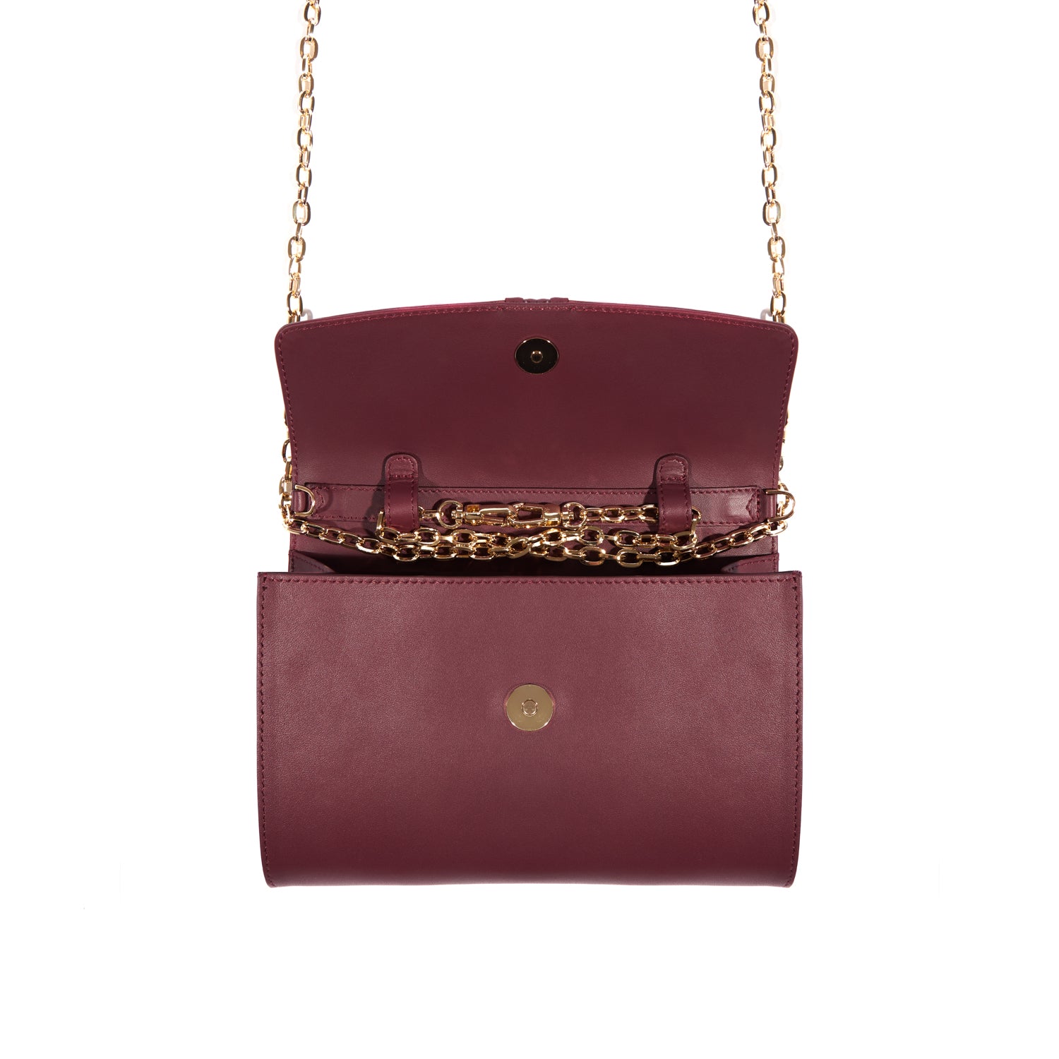 Midi Marylebone, Burgundy Clutch Bag Burgundy