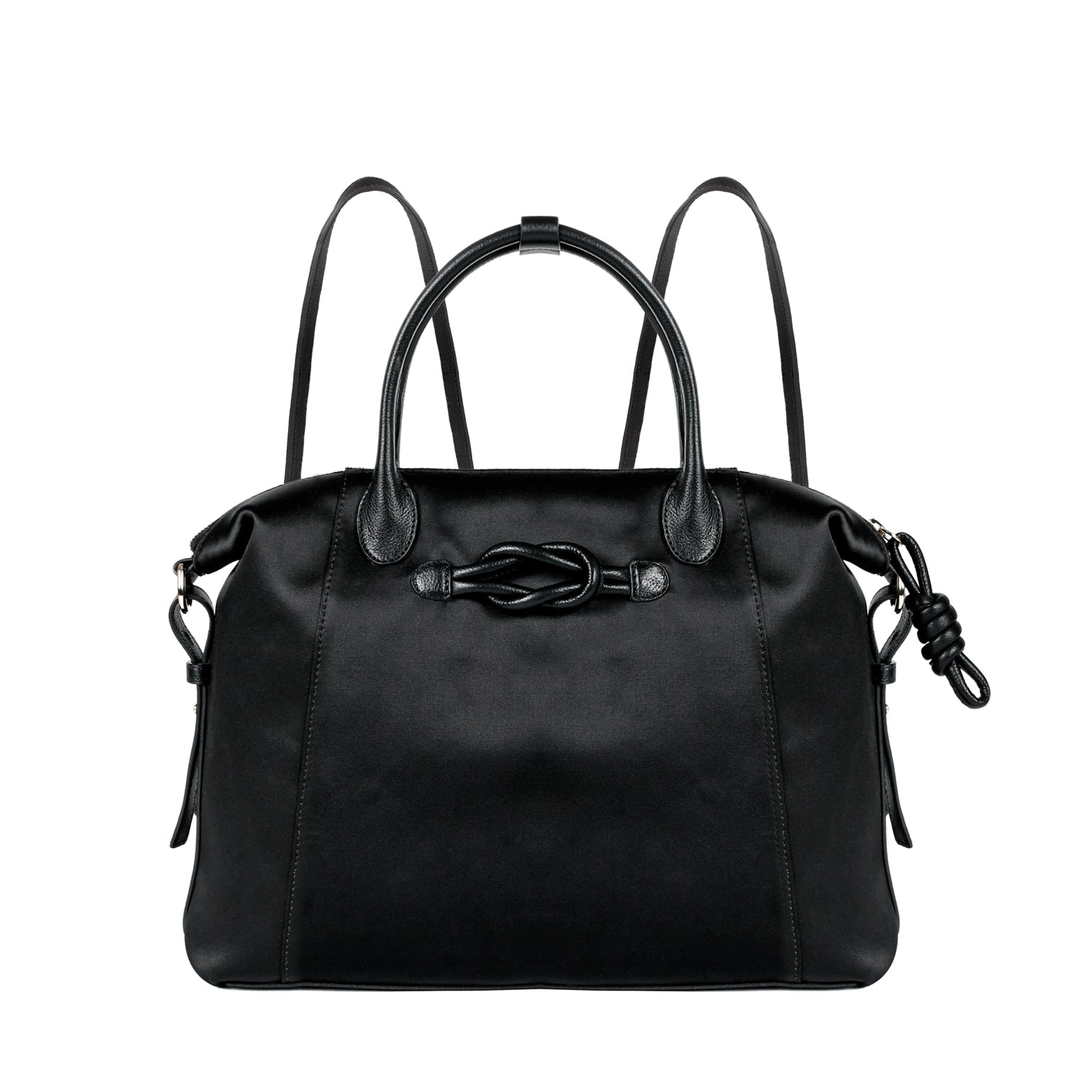 Wimbledon Backpack Tote, Black Nylon Black Nylon